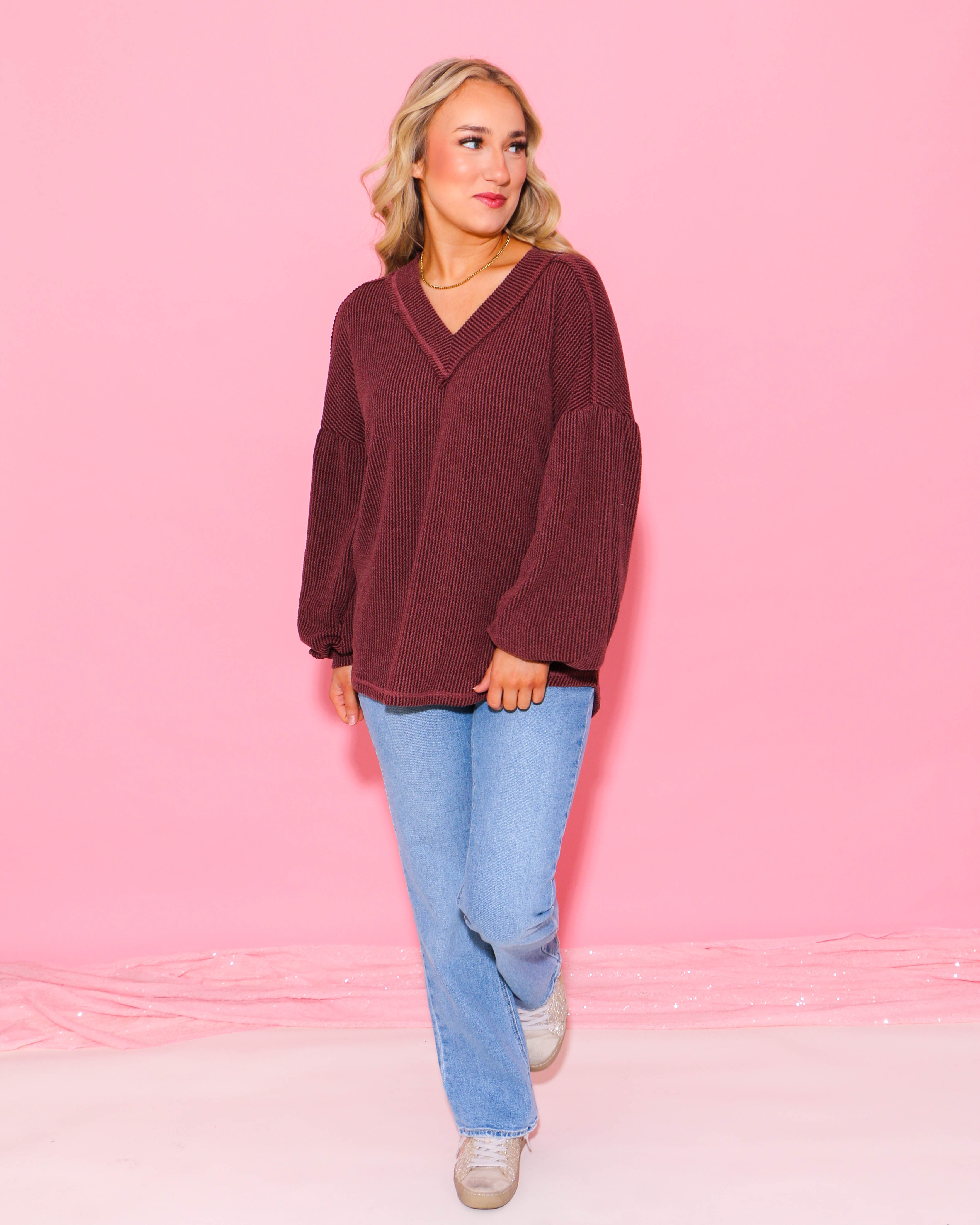 Cozy Two-Tone Oversized Knit Top (3 Colors)