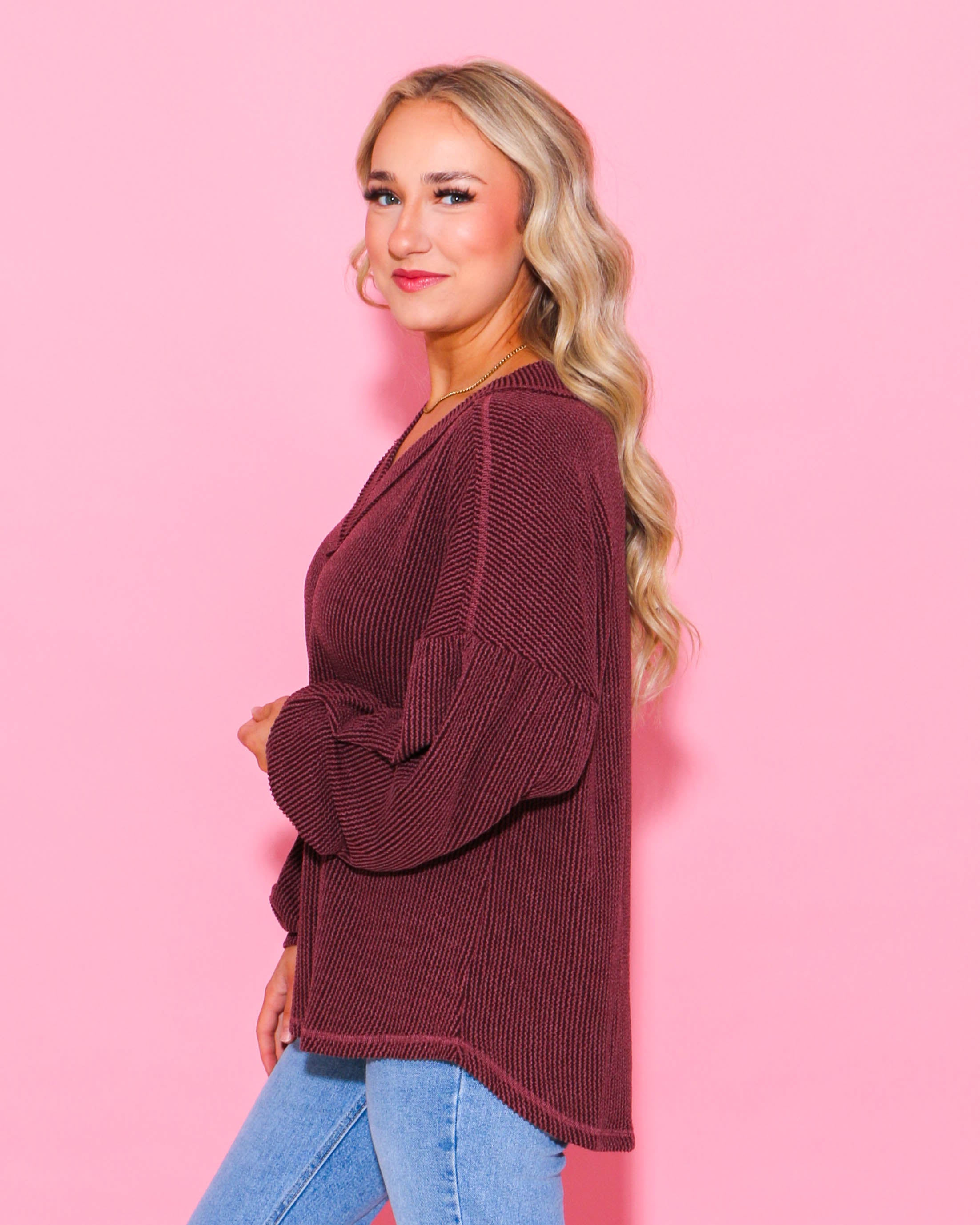 Cozy Two-Tone Oversized Knit Top (3 Colors)