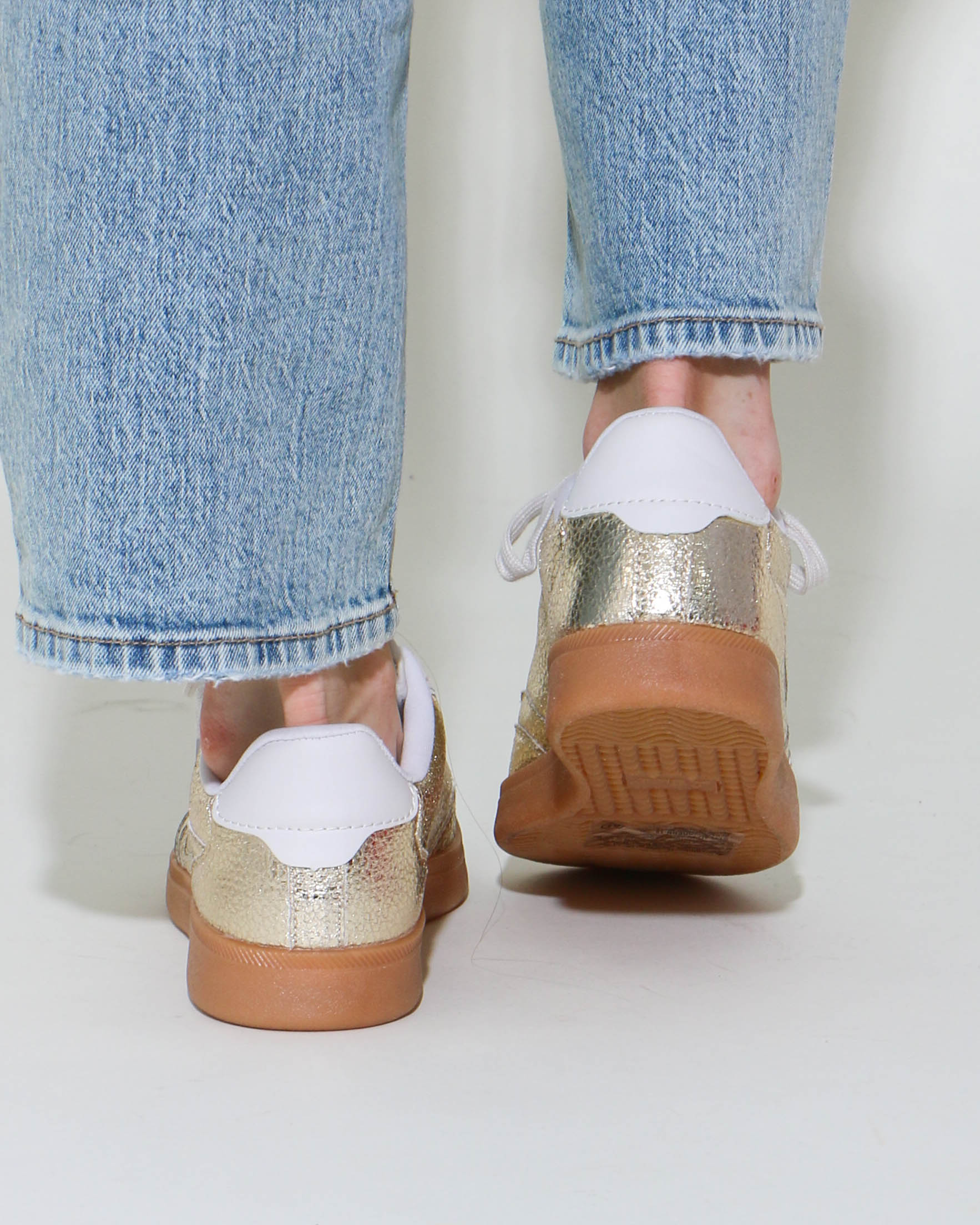 Pretty Girl Sneaker in Gold