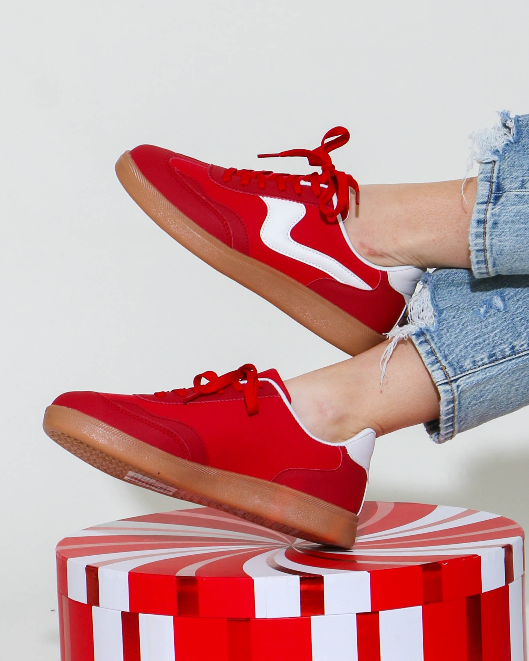 Pretty Girl Sneaker in Red