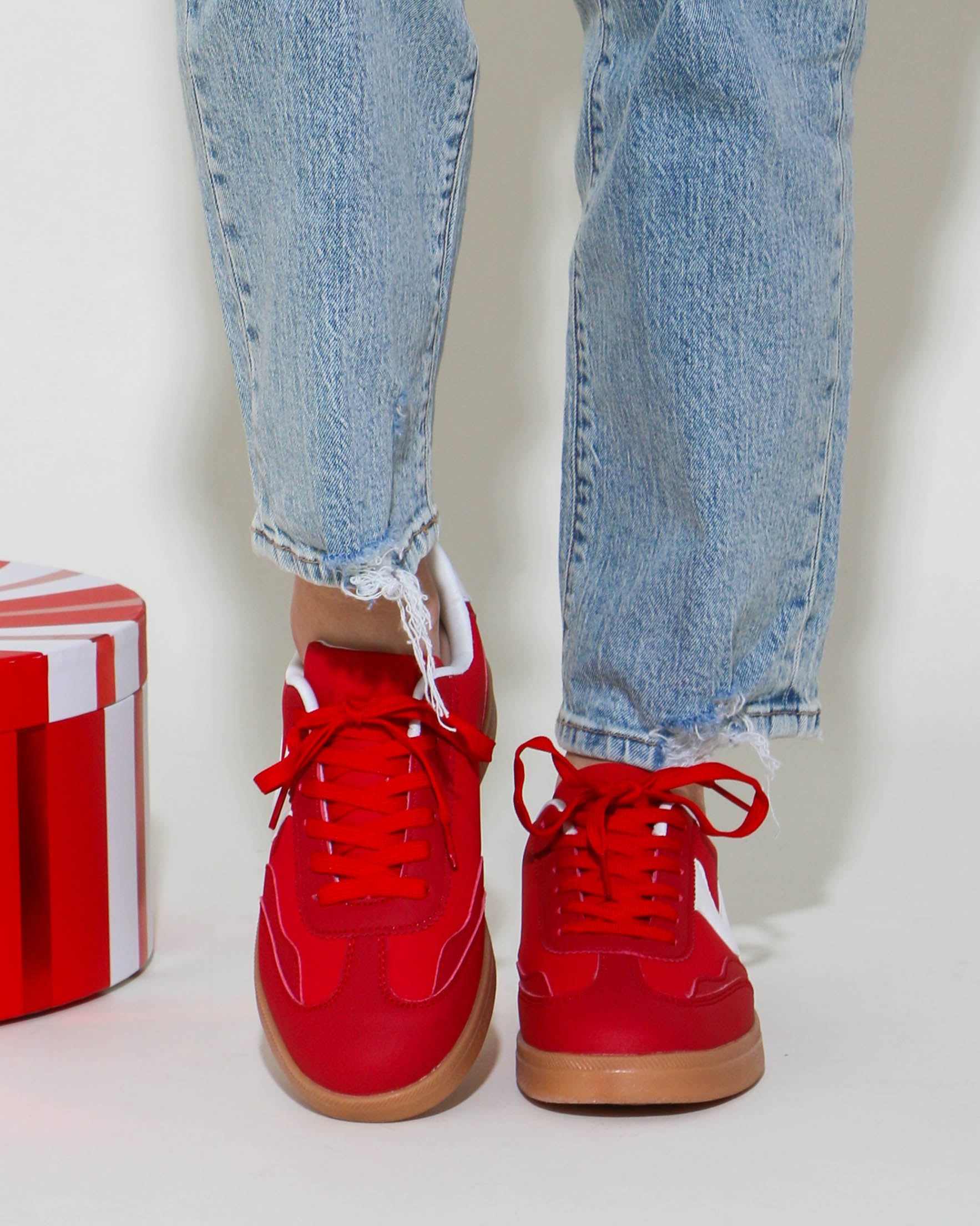 Pretty Girl Sneaker in Red