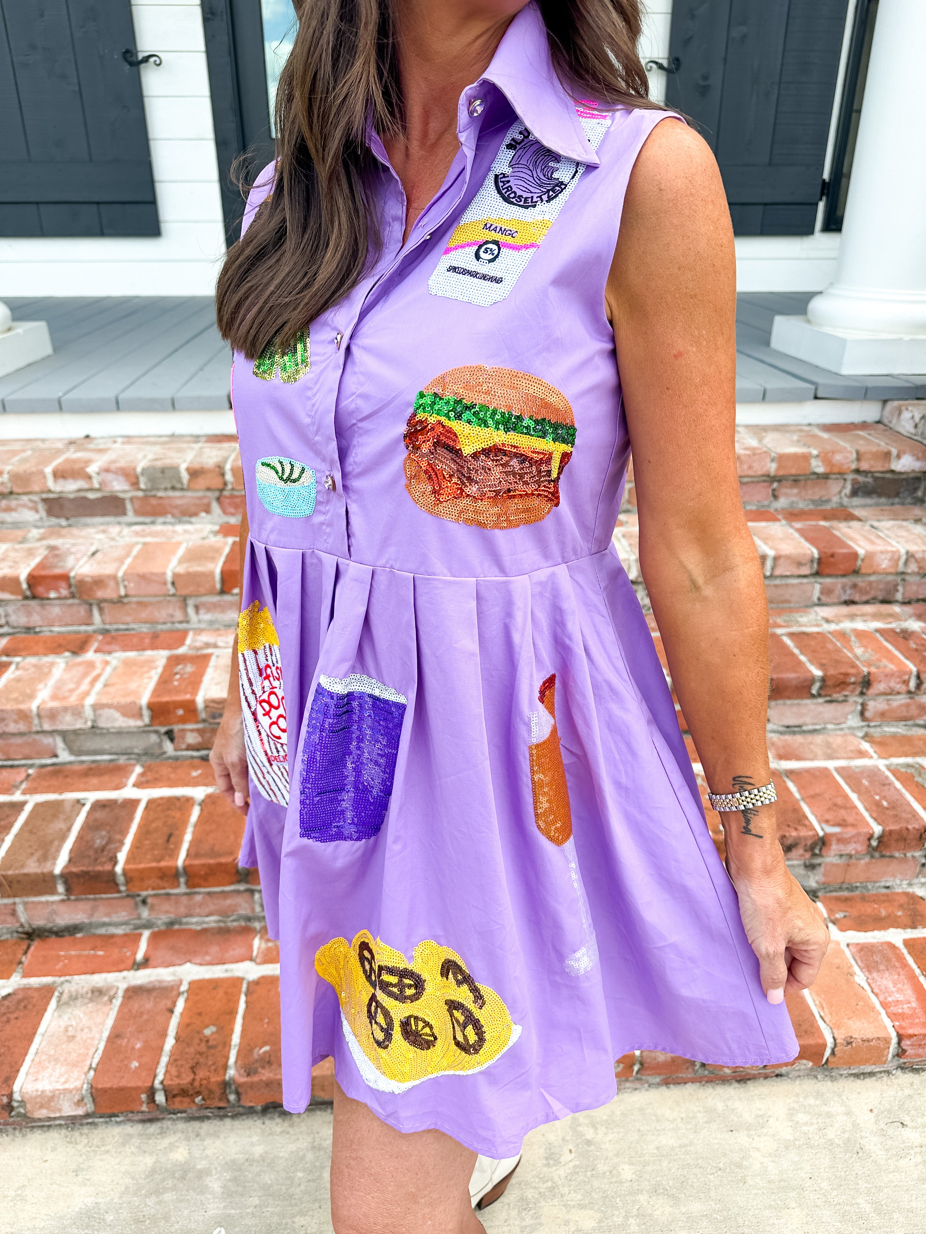 Purple Tailgate Queen Dress