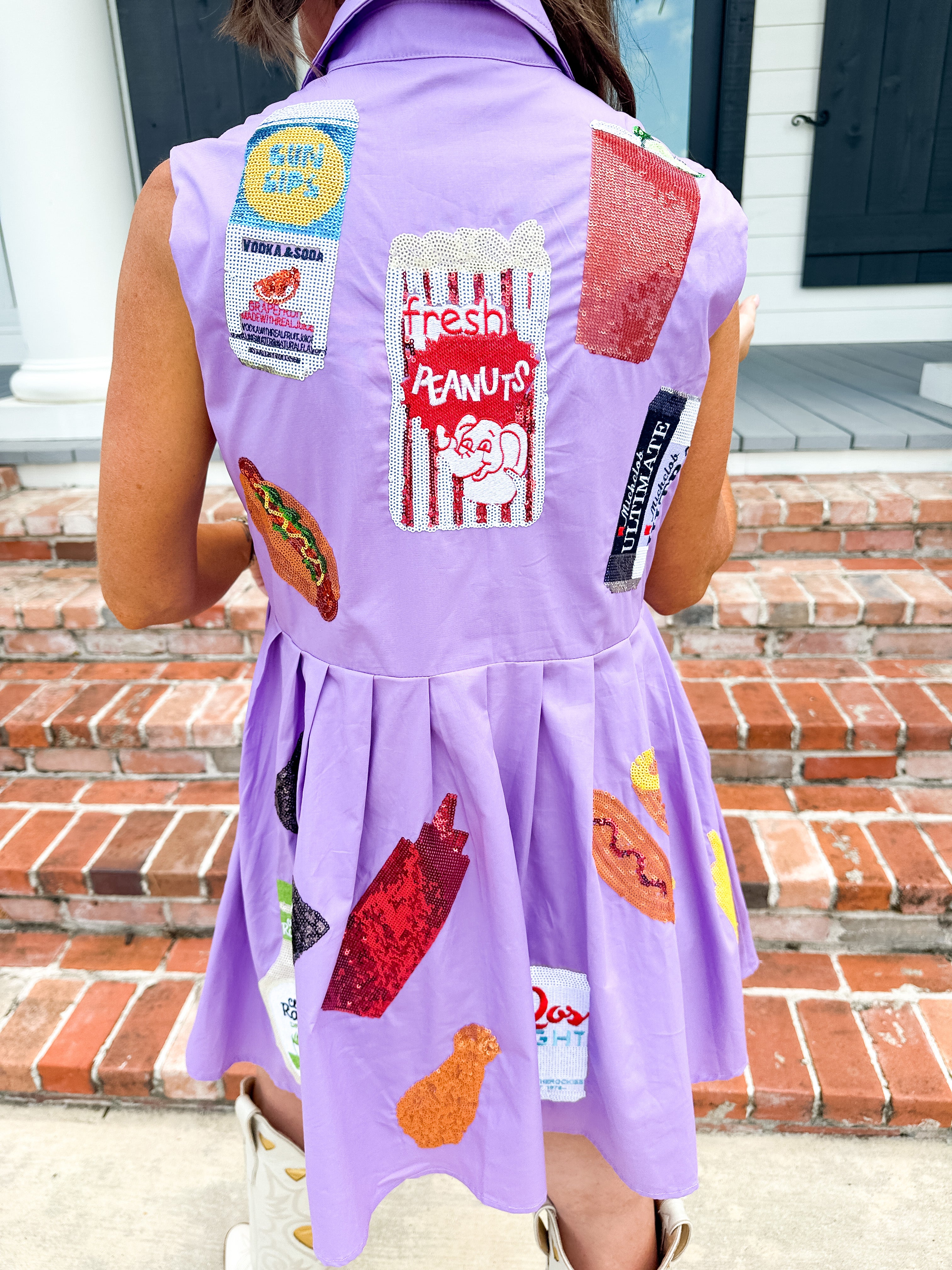 Purple Tailgate Queen Dress