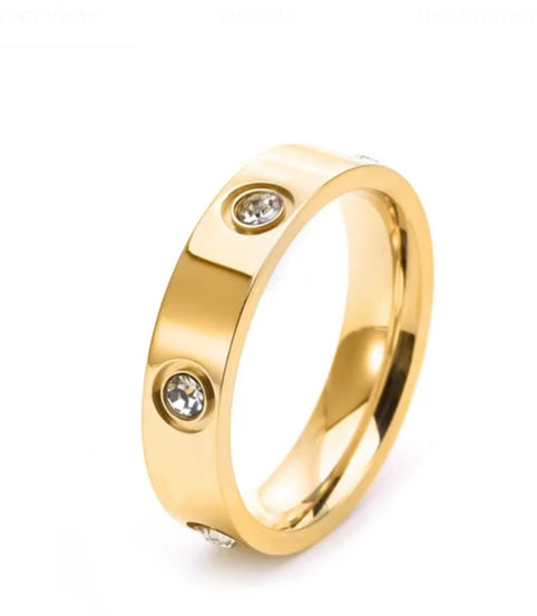 My Lover Ring in Gold Diamond