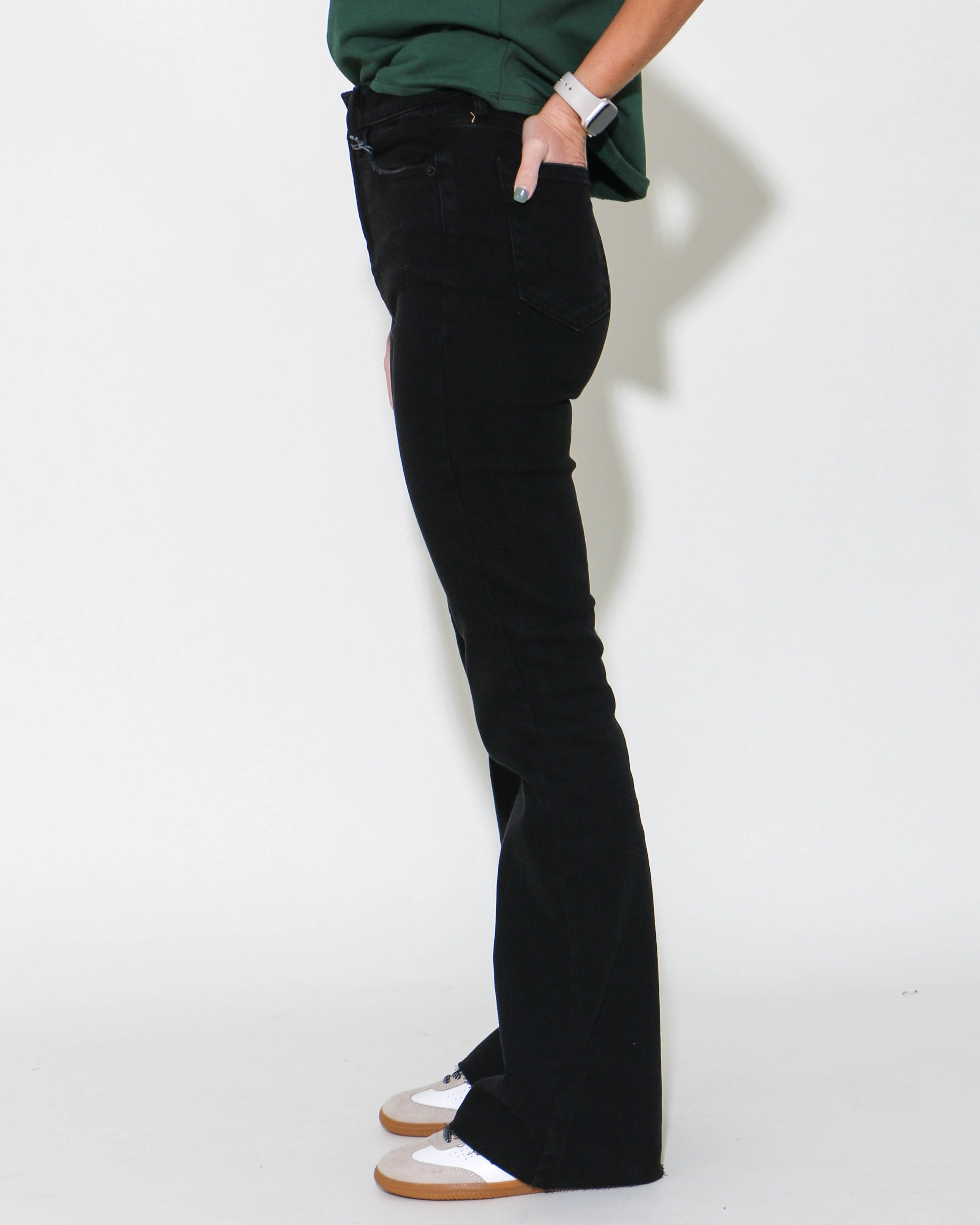 Just USA High Rise Vintage Skinny Flare Jeans