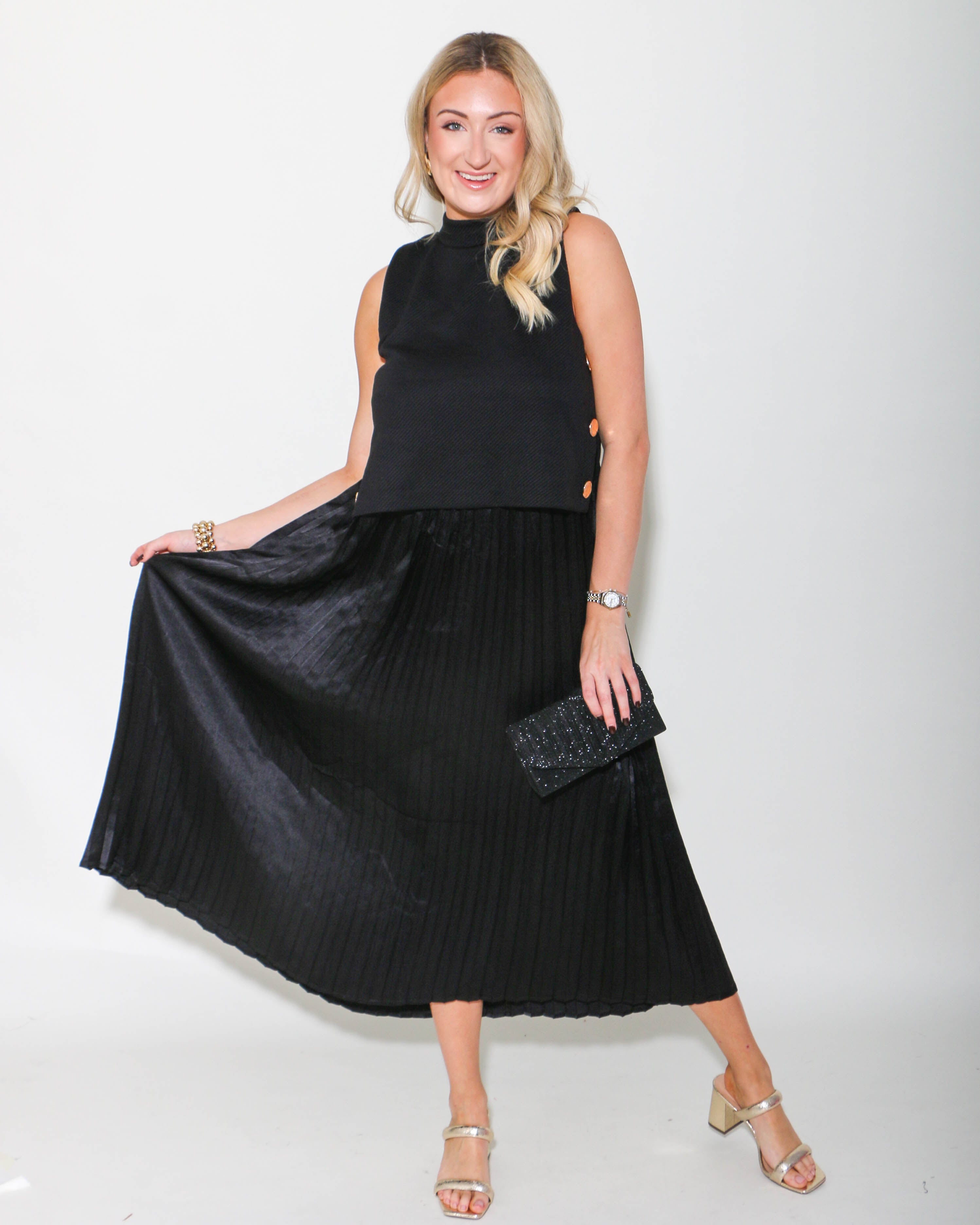 THML | Pleated Skirt Dress