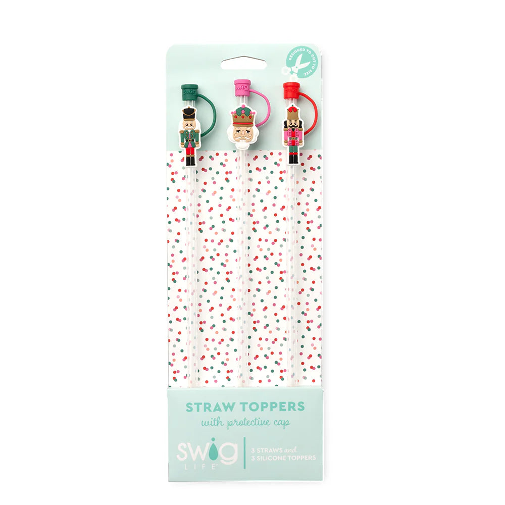 Classic Nutcracker Straw Topper Set