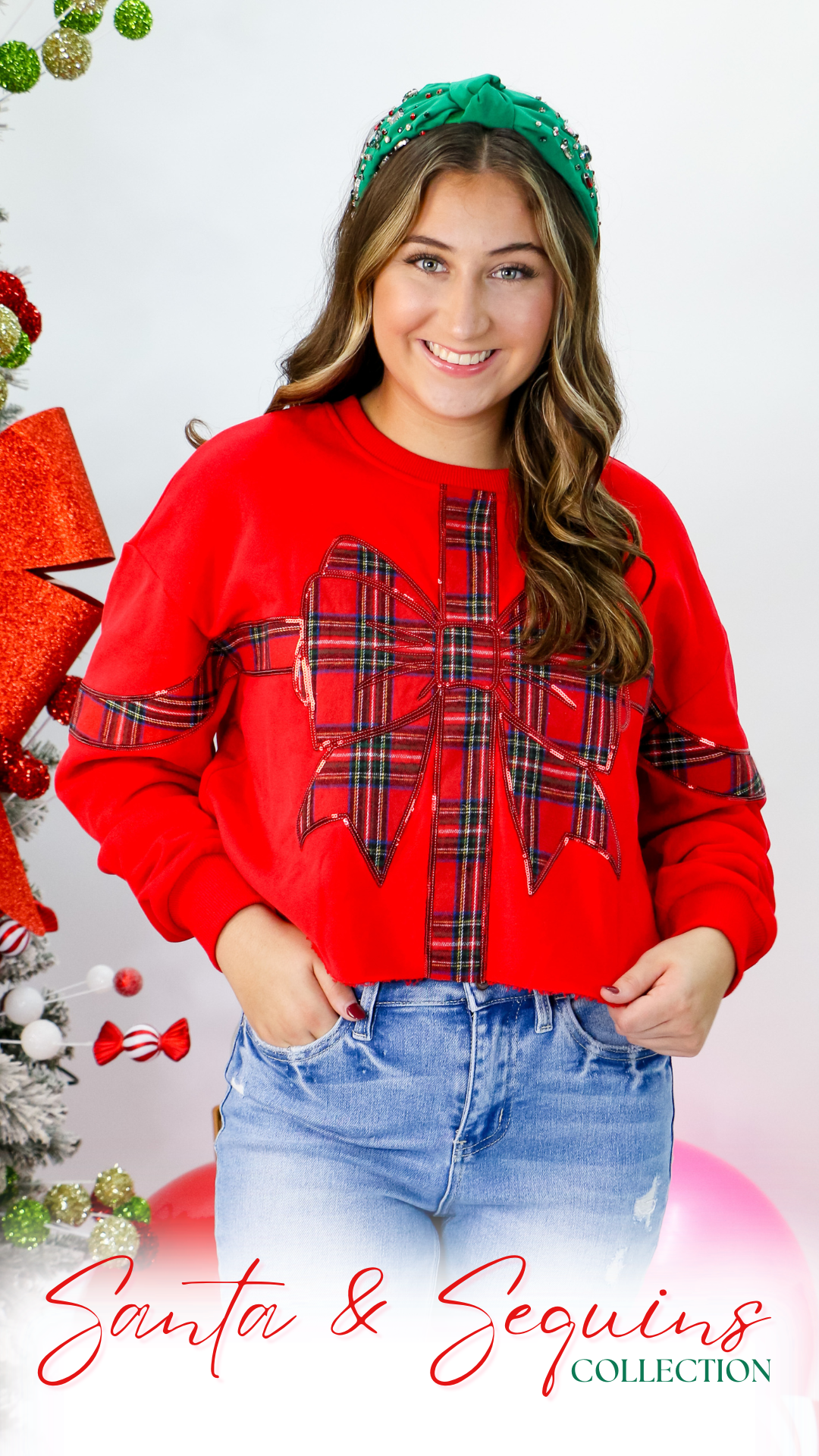 Festive :: Red, Green, and Sequins, cute & little