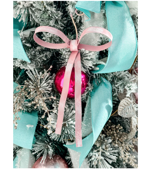 Pink Bow Ornament