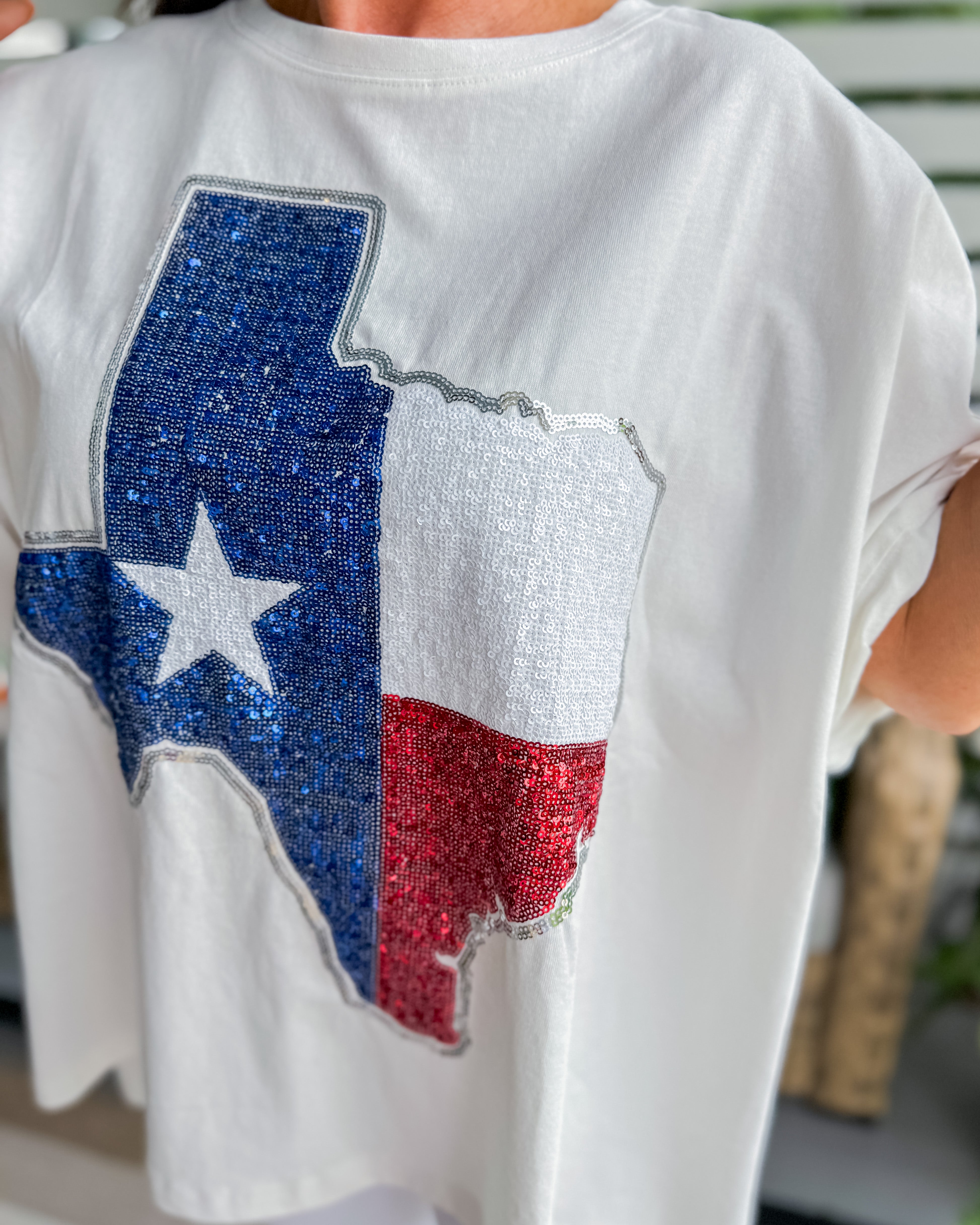 Texas Flag Short Sleeve Top