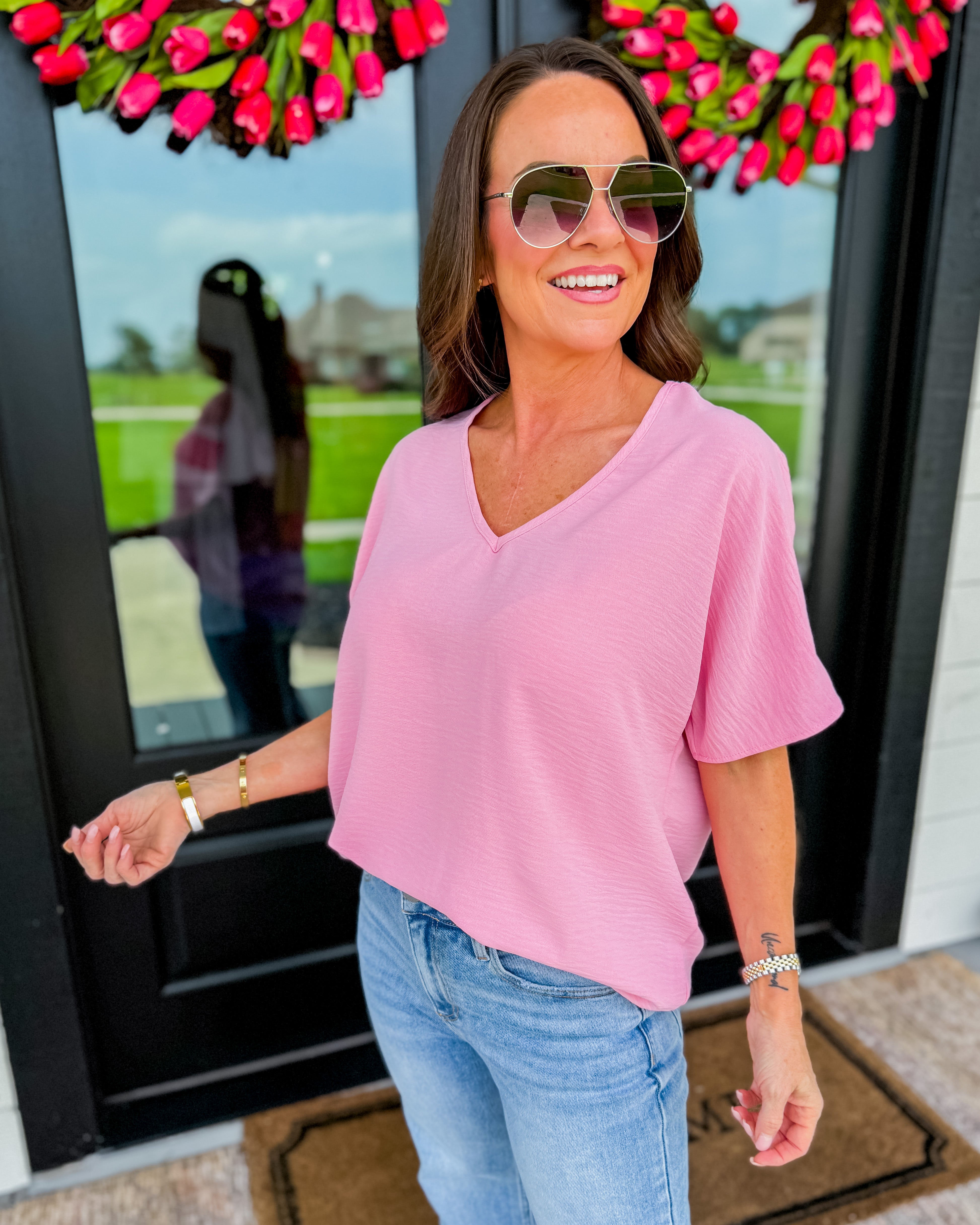Easy Days Top in Bubble Gum Pink