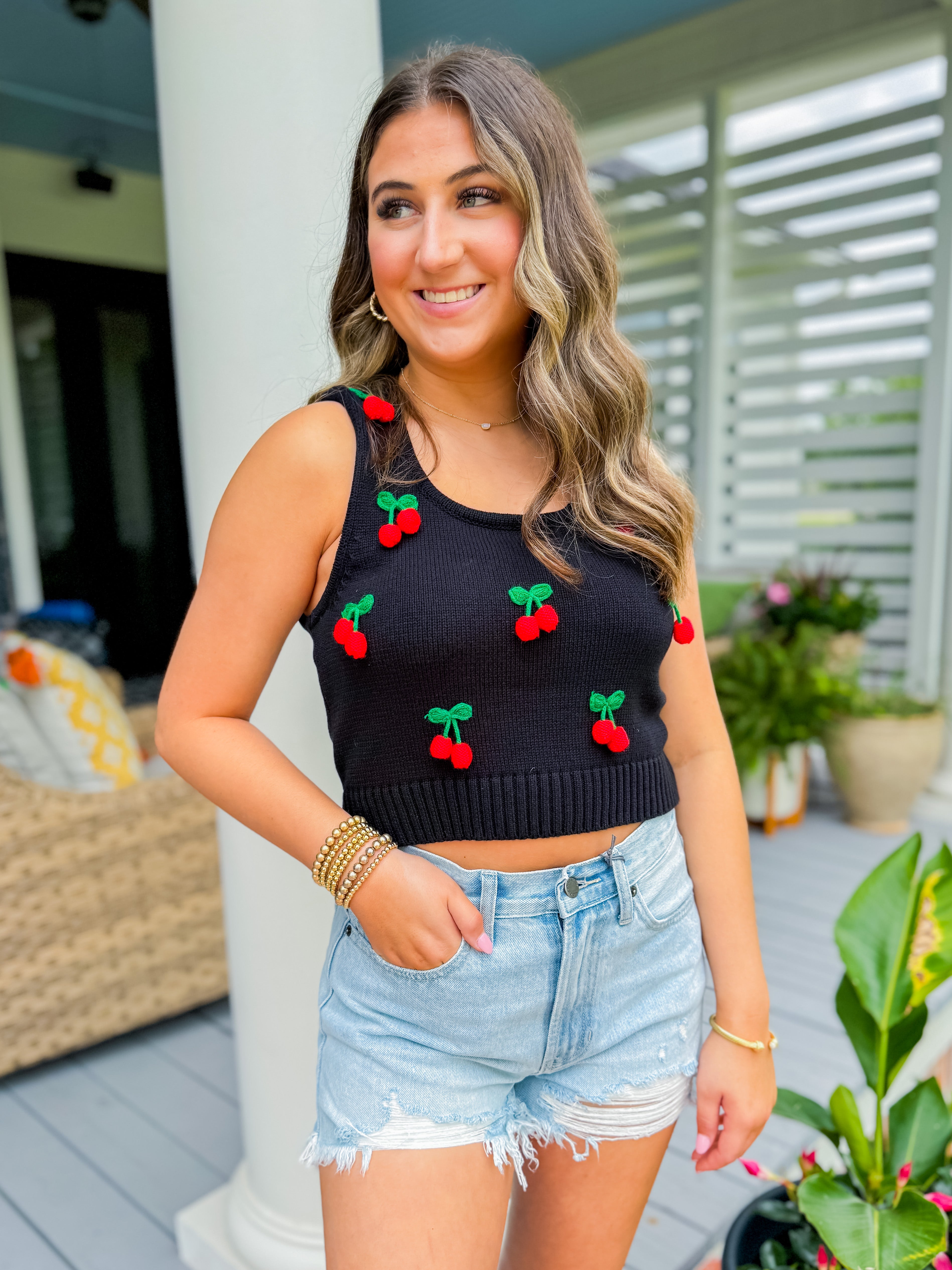 Cherry Crop Top