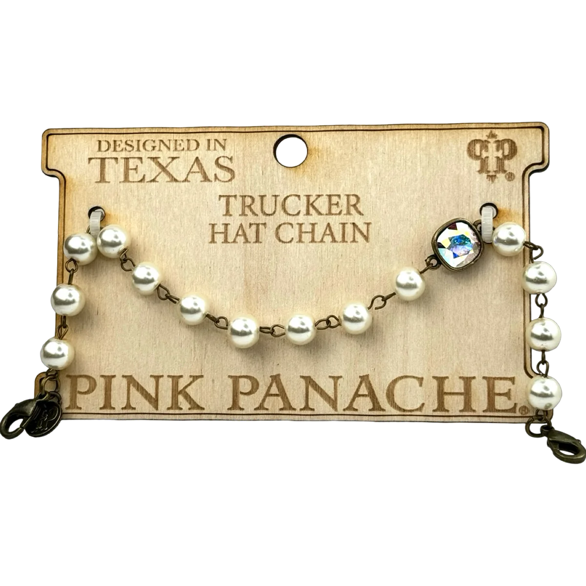 Trucker Hat Pearl Chain