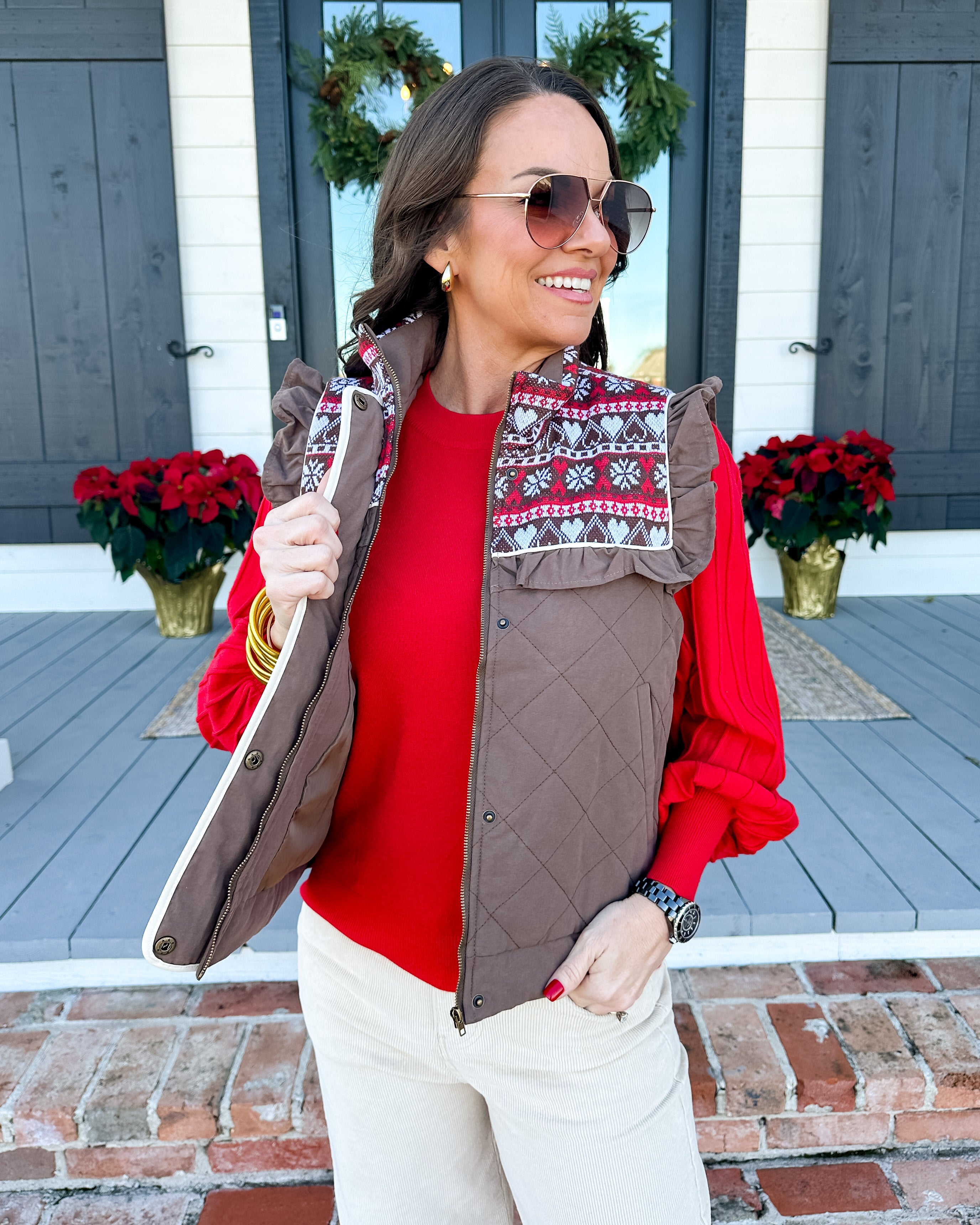 Holiday Quilted Vest