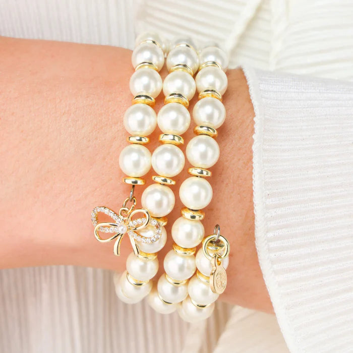 White Pearl Wrap Bracelet