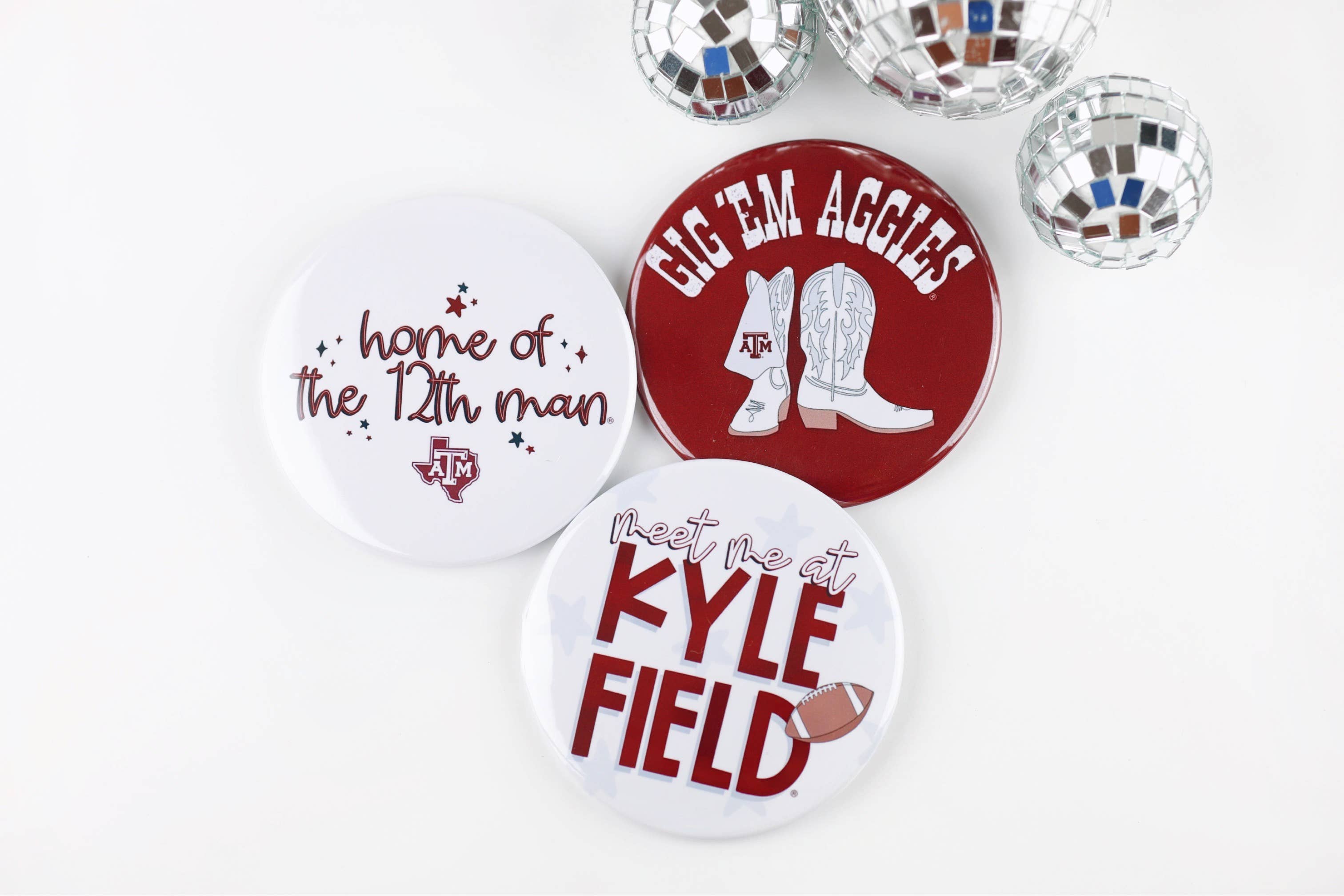 TX A&M Tailgate Btns - "Meet Me At Kyle Field"