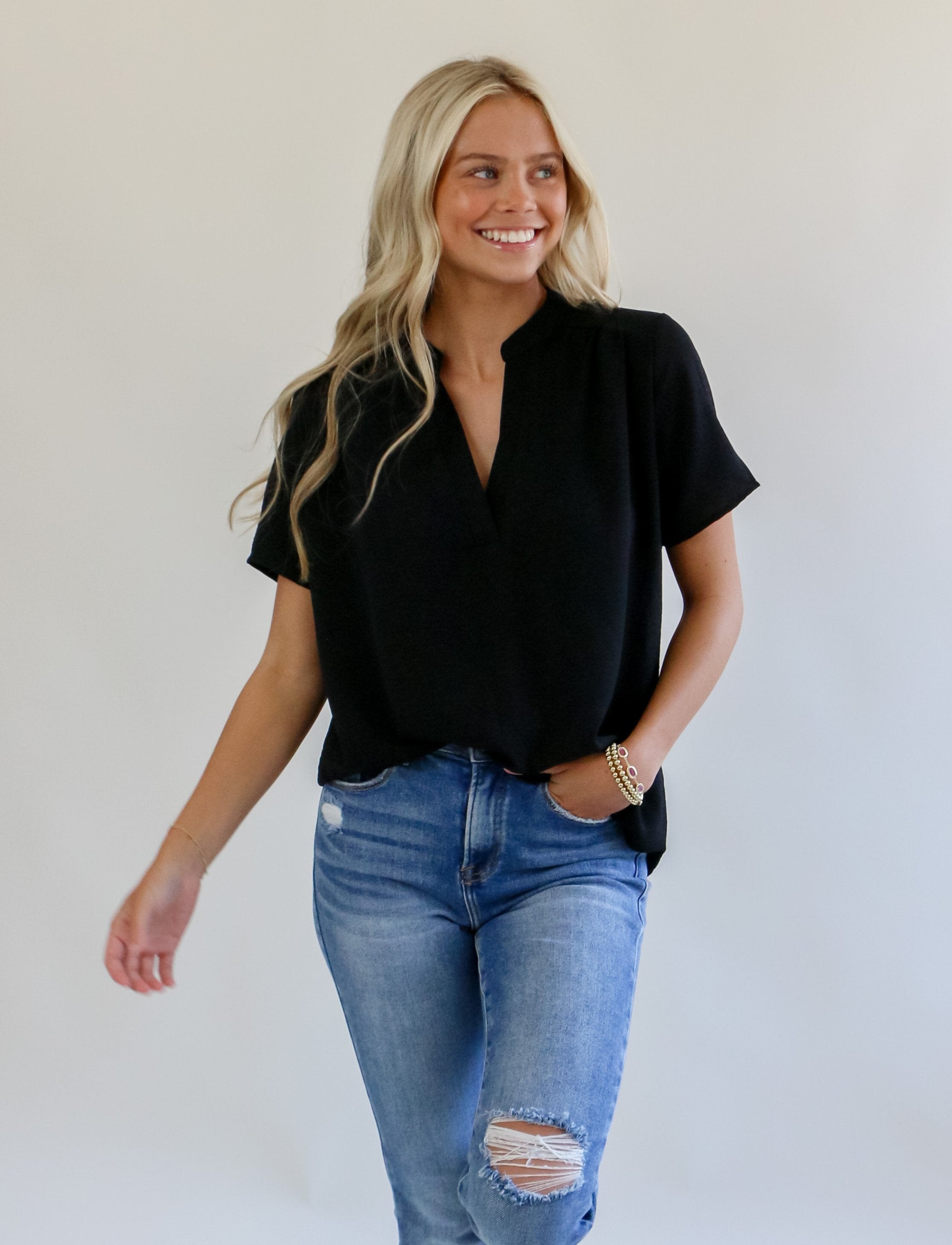 First Date Top in Black