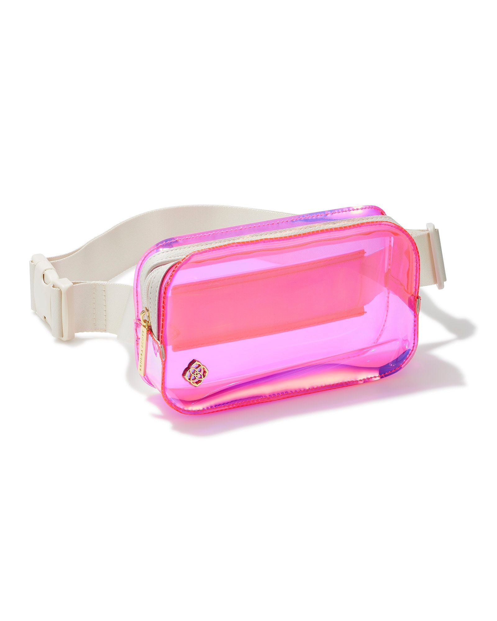 Kendra Scott Clear Pink Iridescent Belt Bag