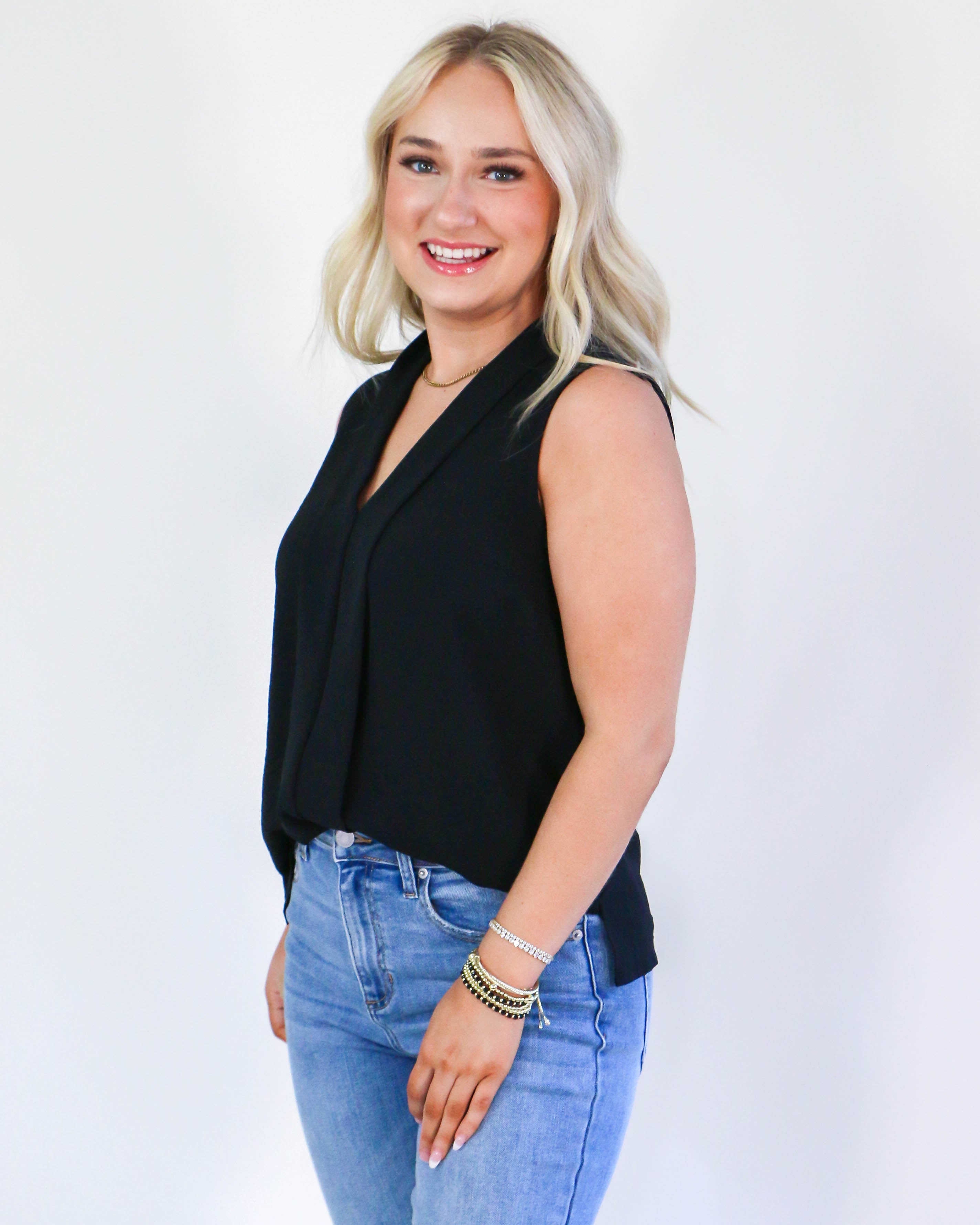 Sleeveless Every Day Tank in Black