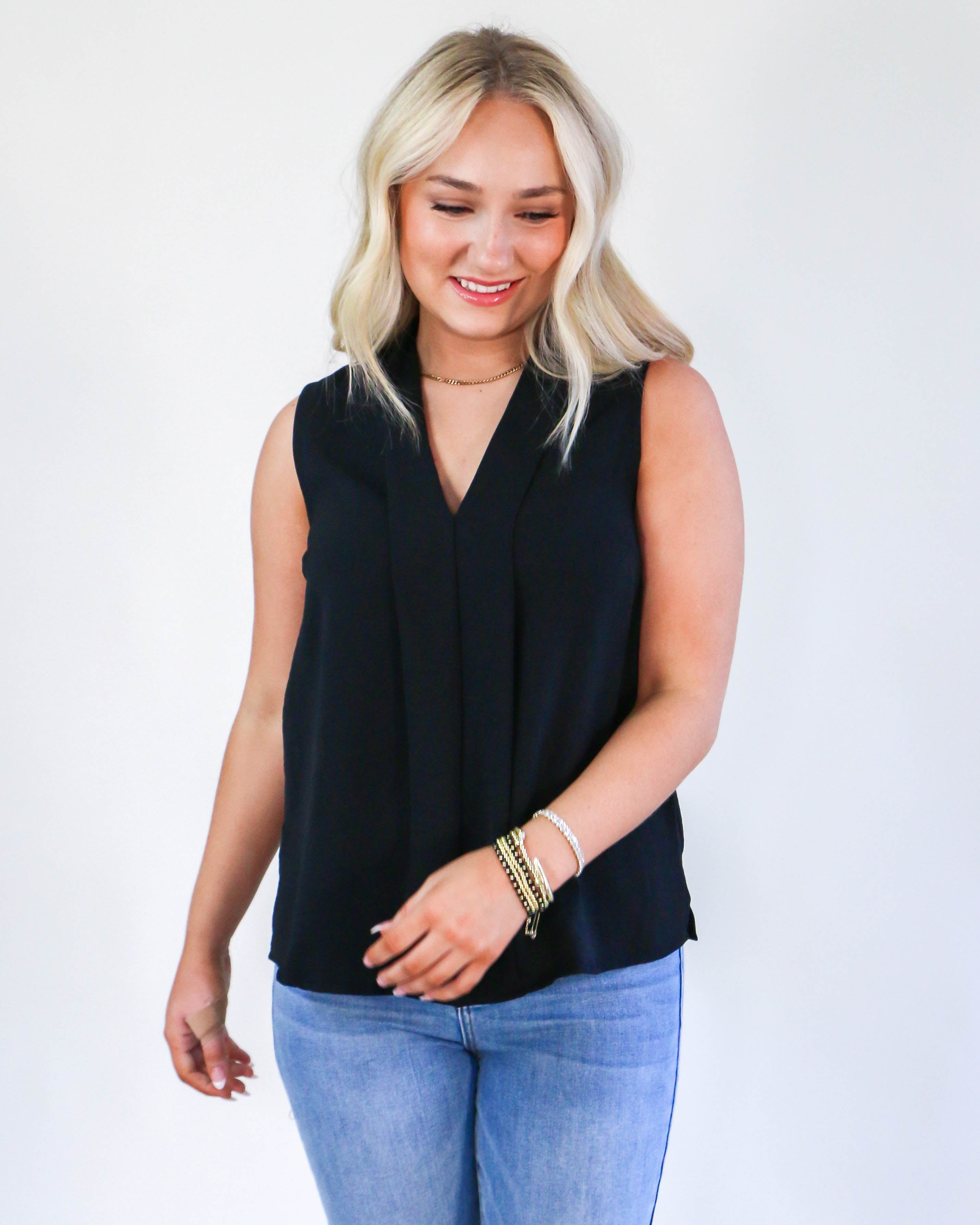 Sleeveless Every Day Tank in Black