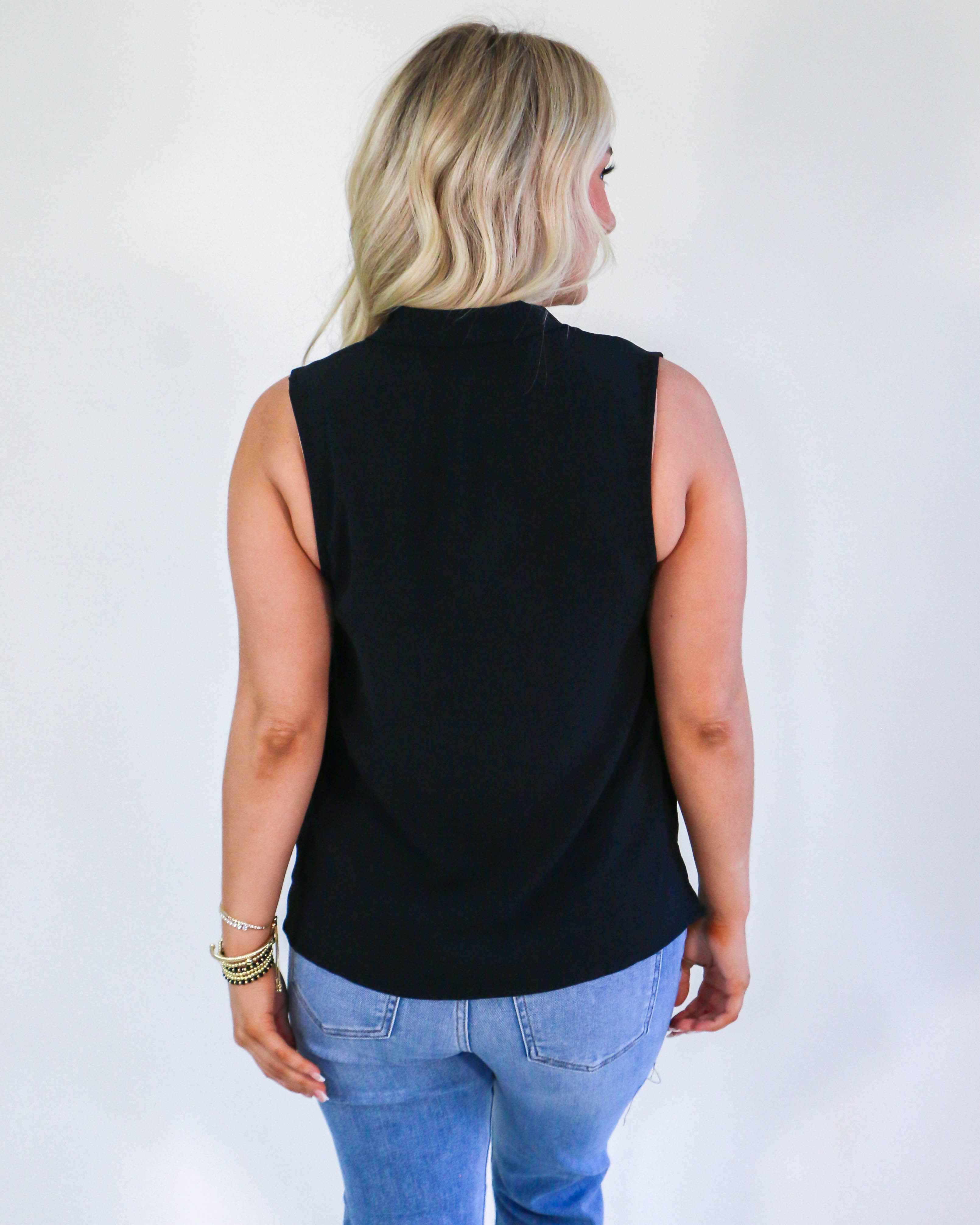 Sleeveless Every Day Tank in Black