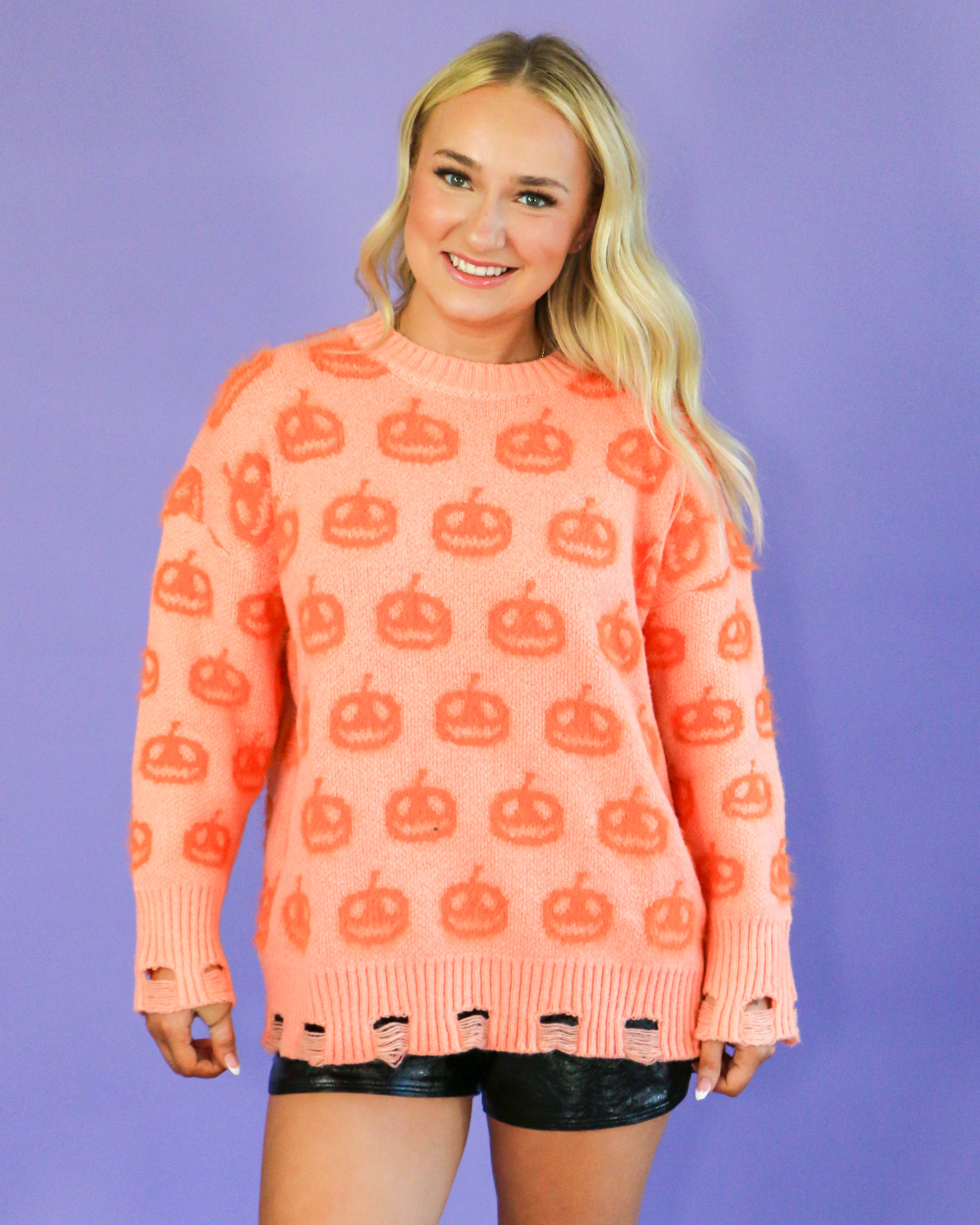 Orange Pumpkin Sweater