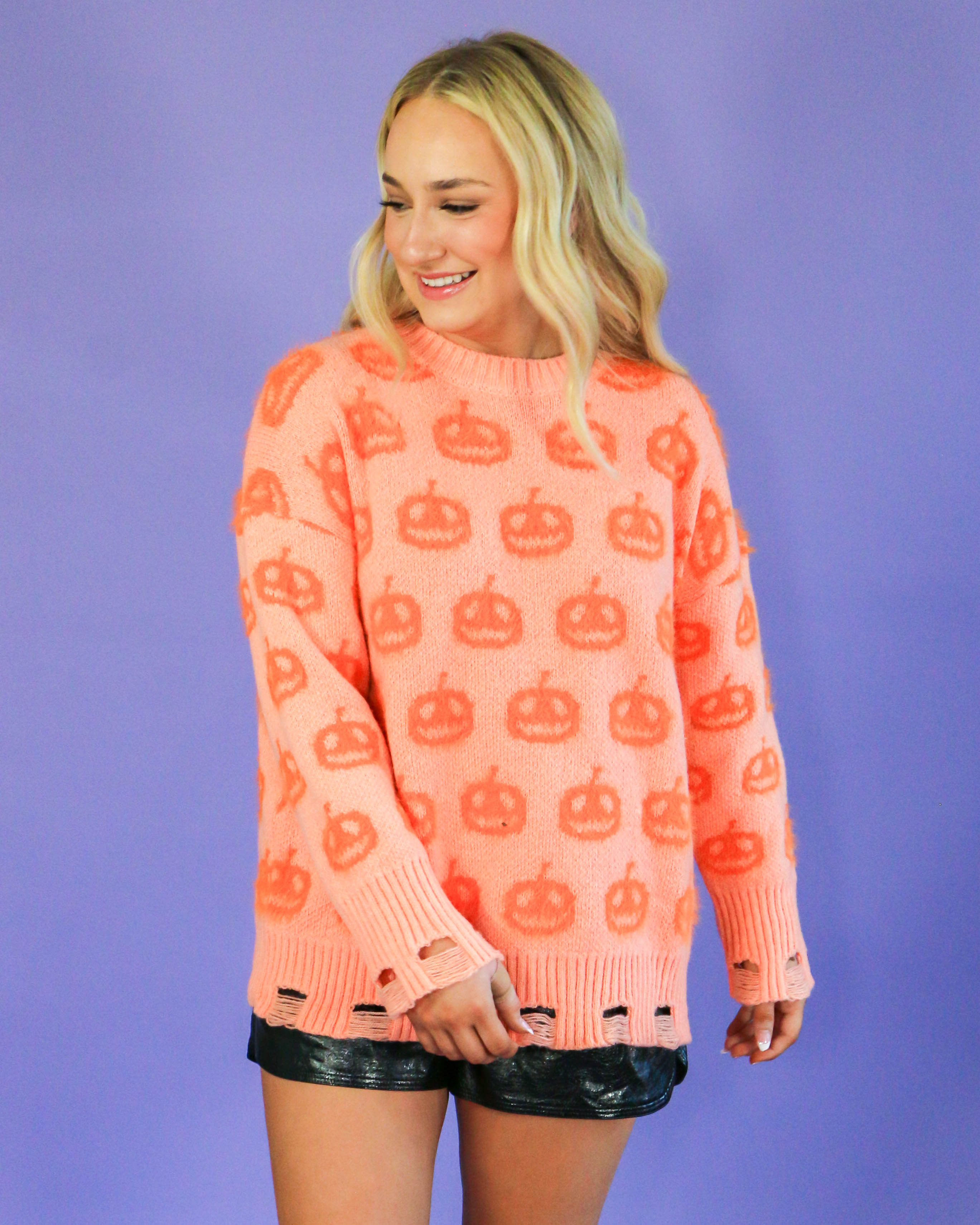 Orange Pumpkin Sweater