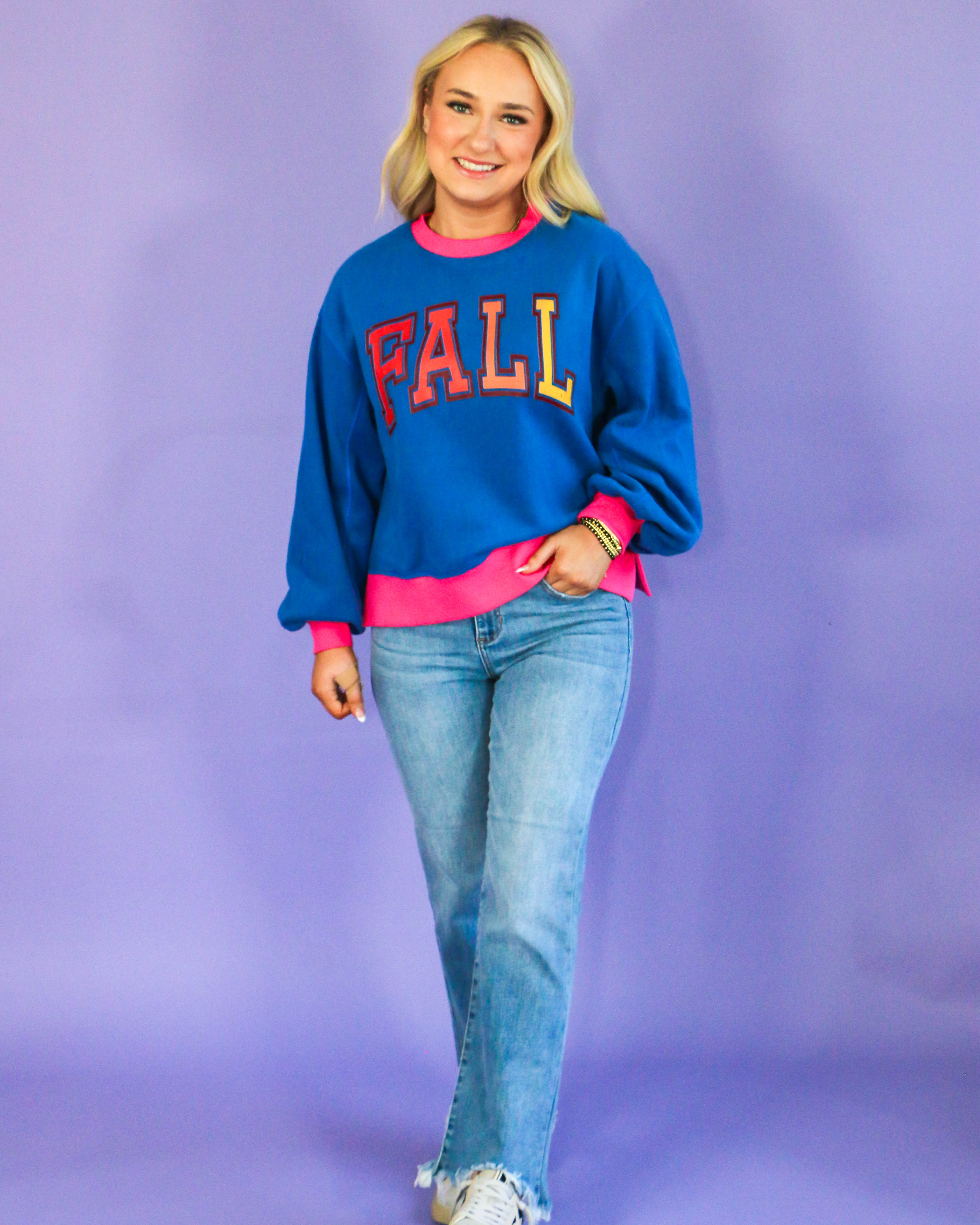 FALL Blue Sweatshirt