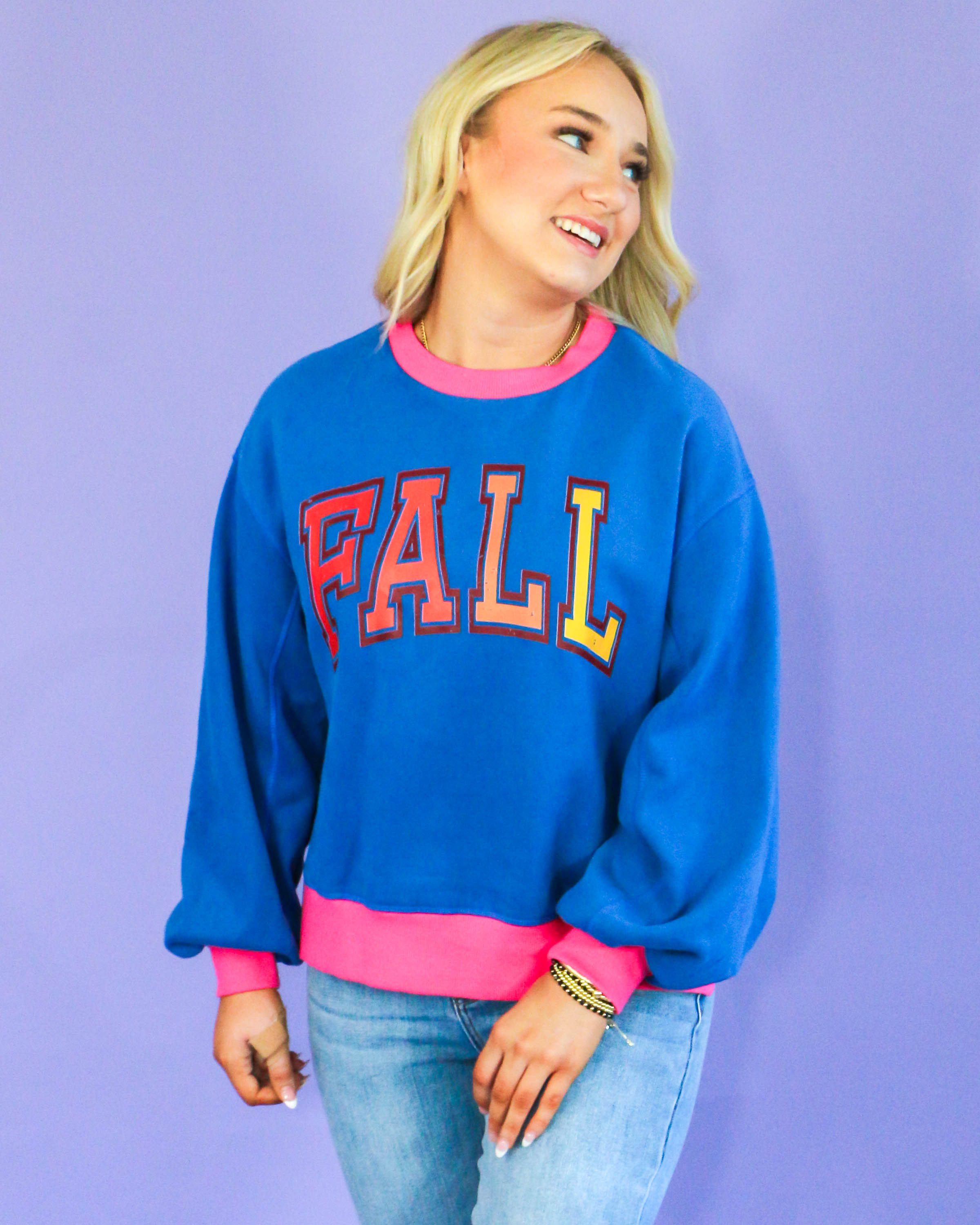 FALL Blue Sweatshirt