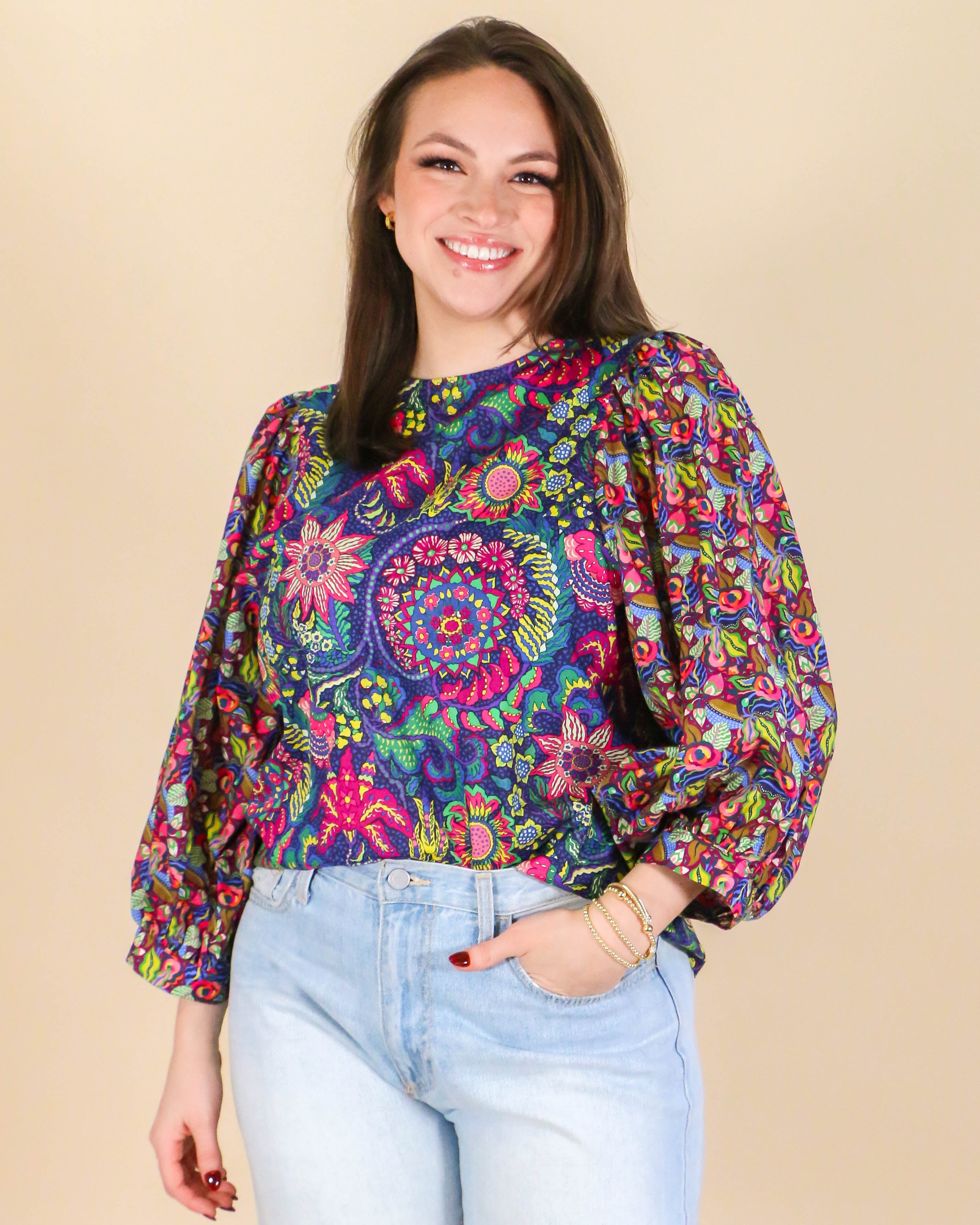 Blue Botanica Top