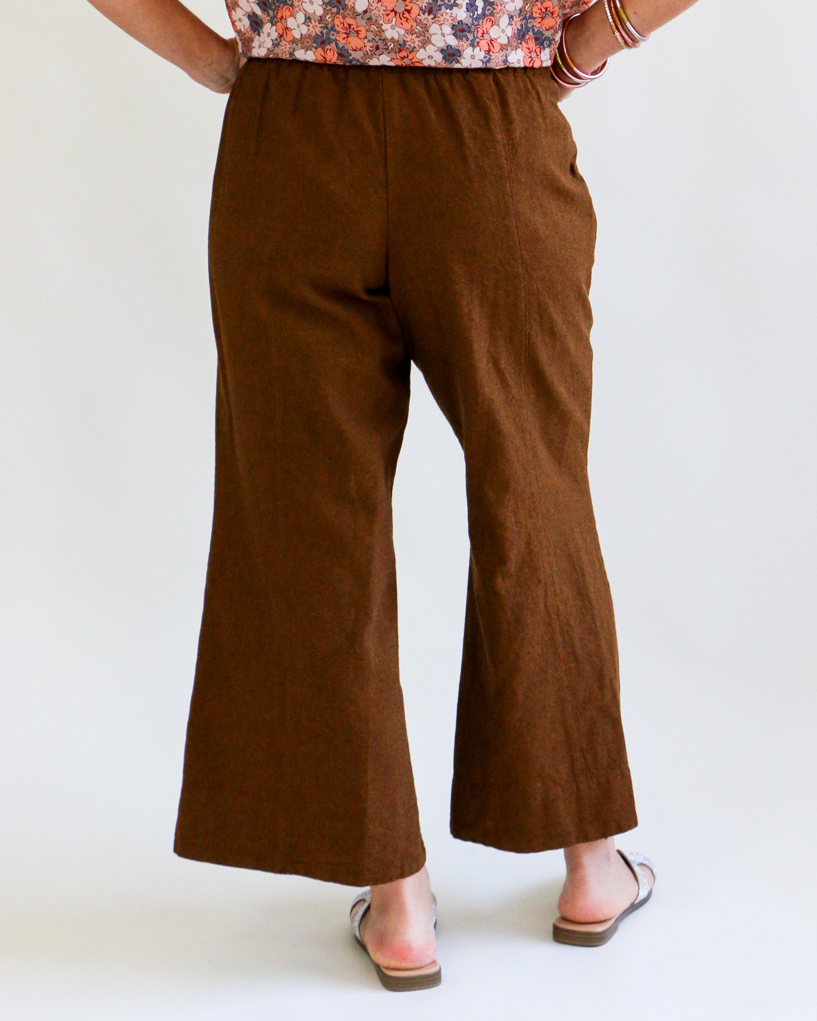 Ivy Jane | Linen Slouch Pocket Pant in Cinnamon