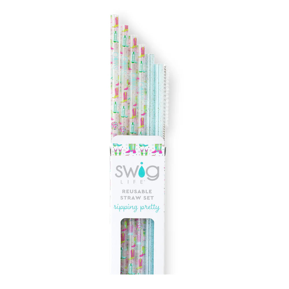 DISCO COWGIRL Reusable Straws