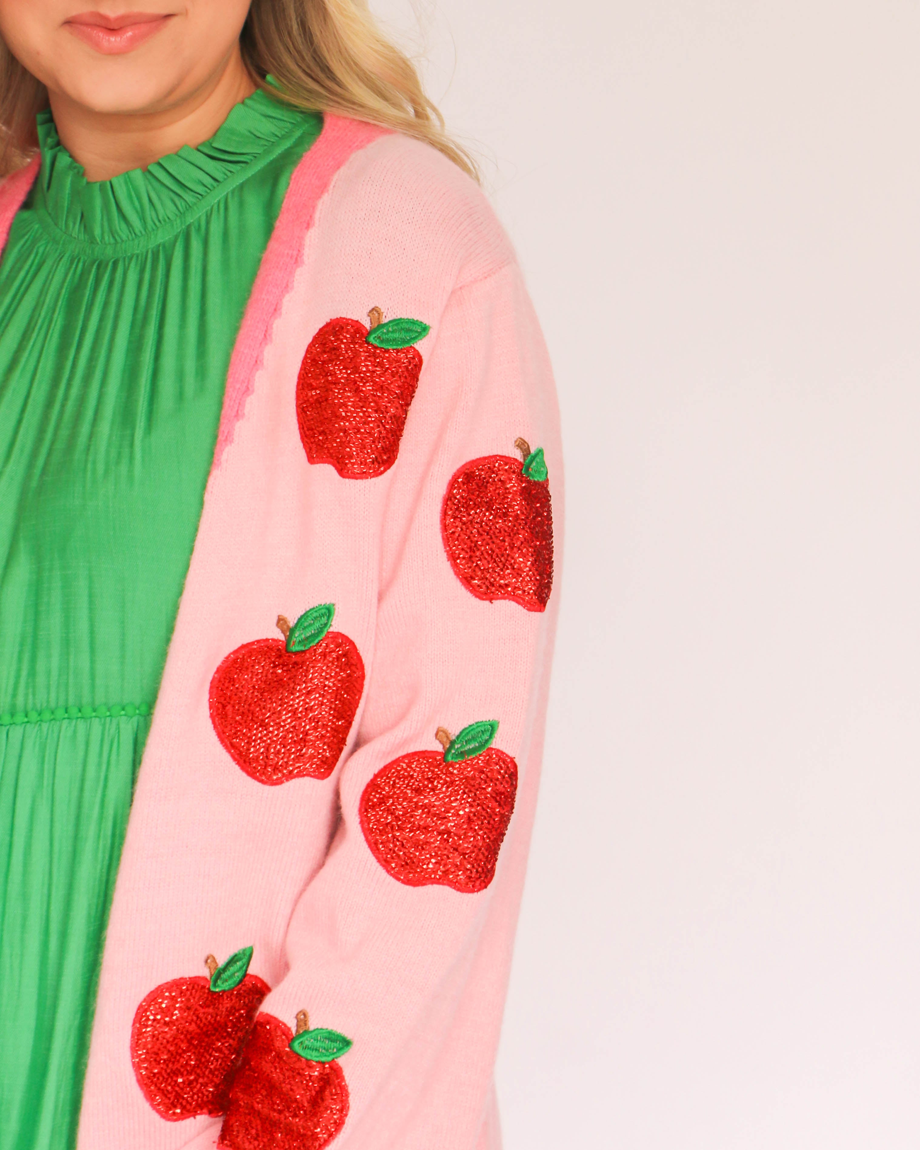 Pink Apple Cardigan