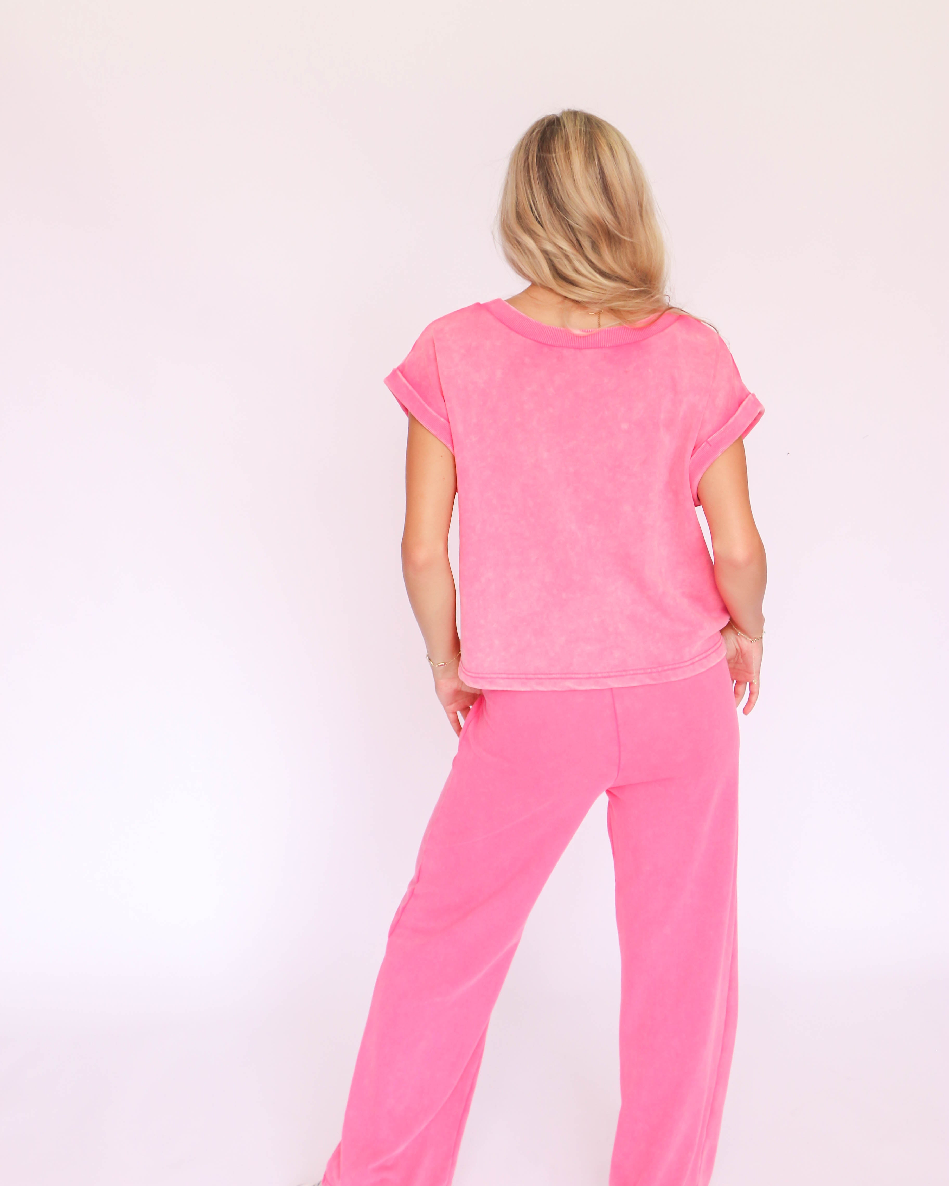 Pink Pants Lounge Set