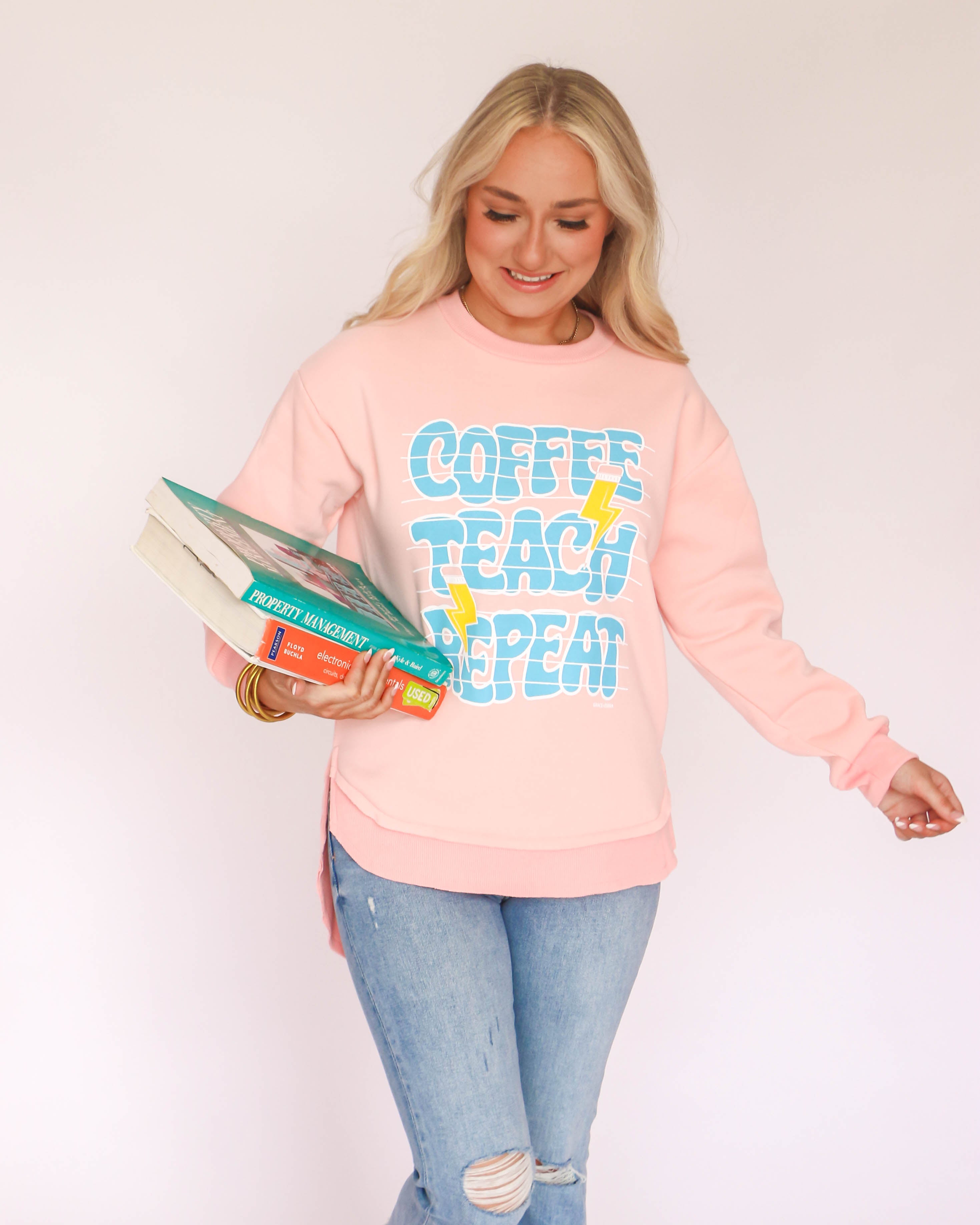 Coffee Teach Repeat Sweatshirt