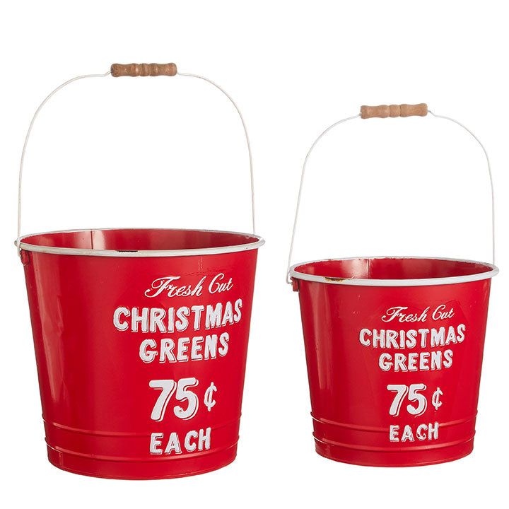 Christmas Greens Buckets