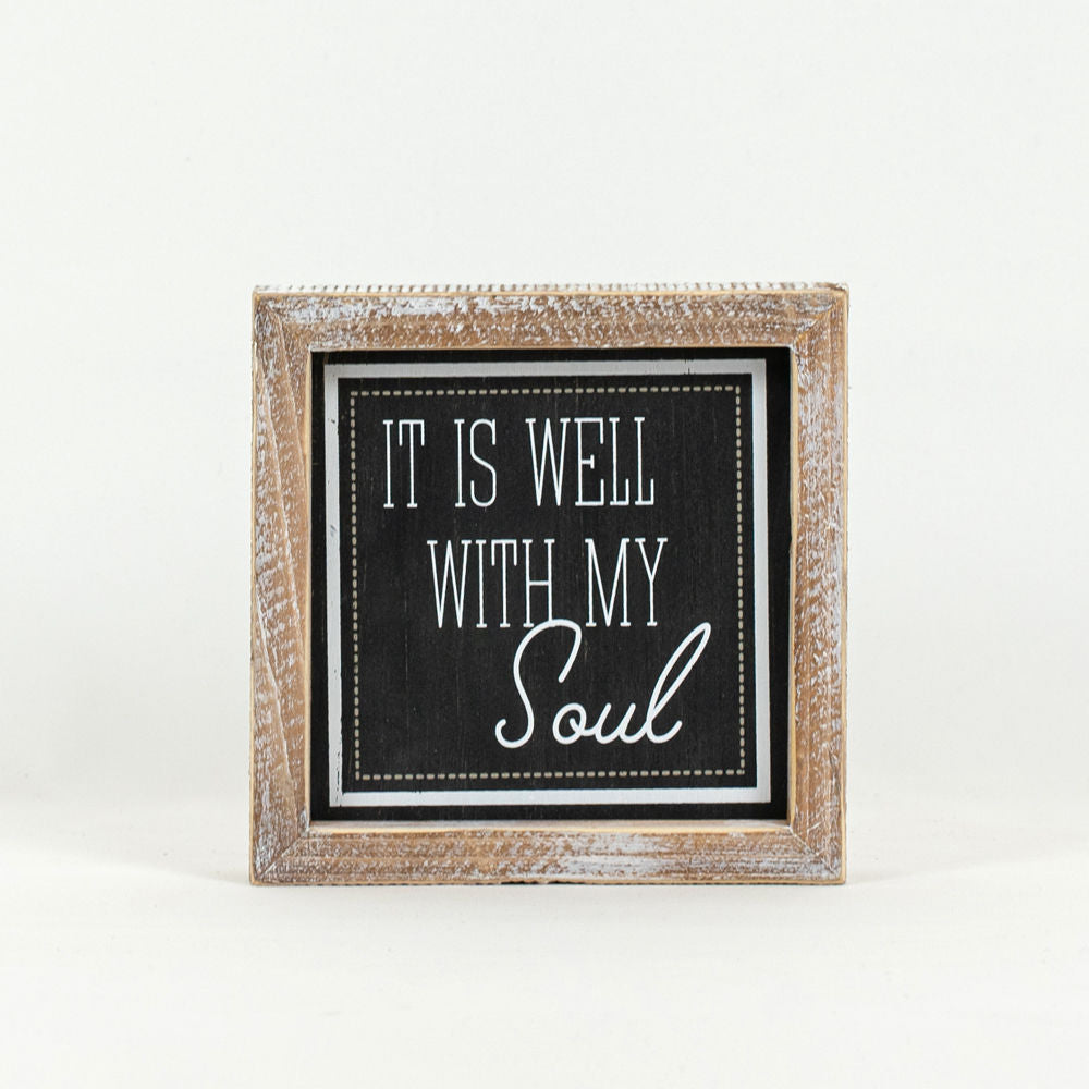 It is well with my soul reversible plaque