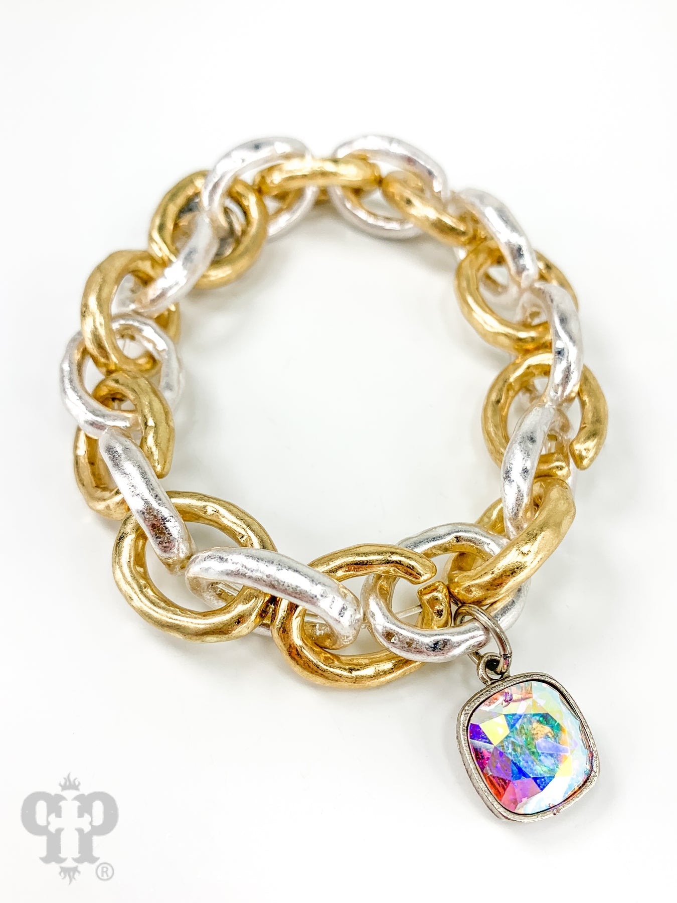 Chain Link Bracelet with Charm